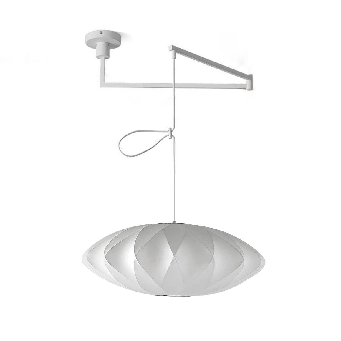Bis Silk & Steel Pendant Lamp-Neutral Decor