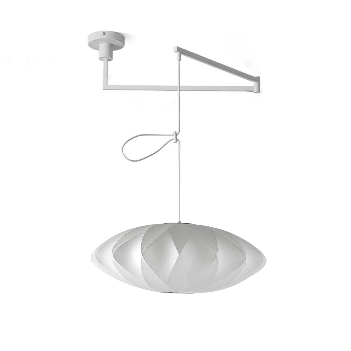 Bis Silk & Steel Pendant Lamp-Neutral Decor