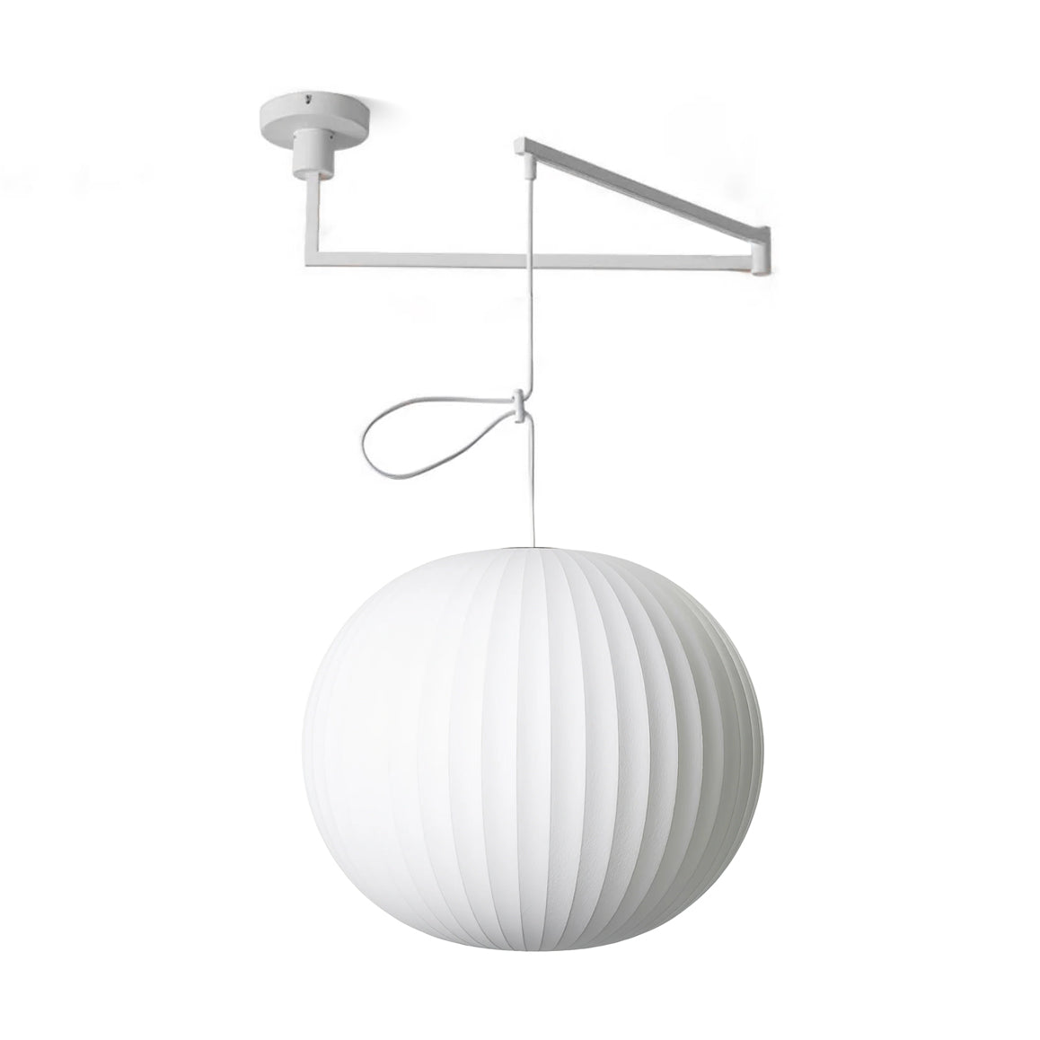 Bis Silk & Steel Pendant Lamp-Neutral Decor