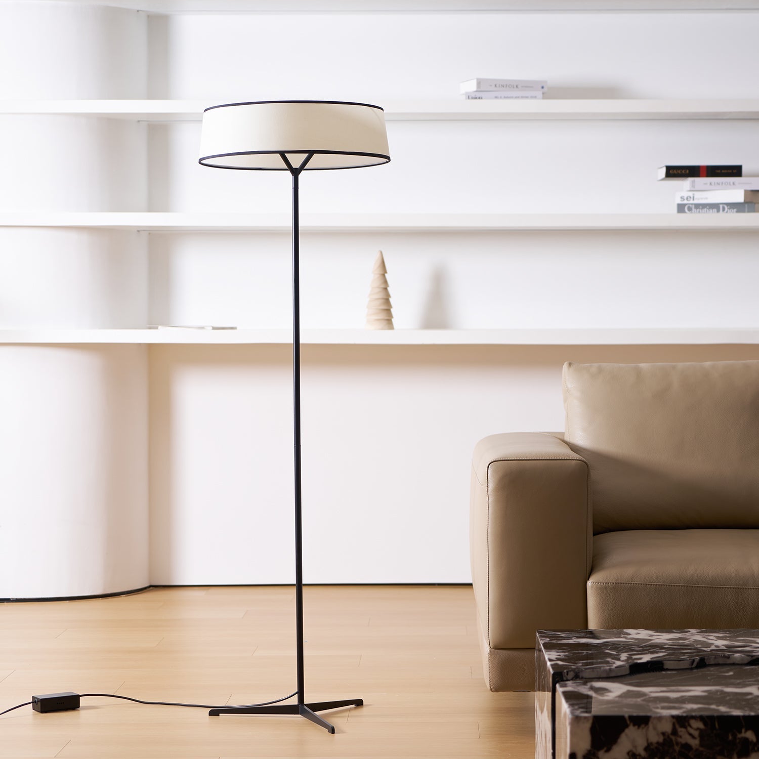 Zemaryre Modern Floor Lamp-Neutral Decor