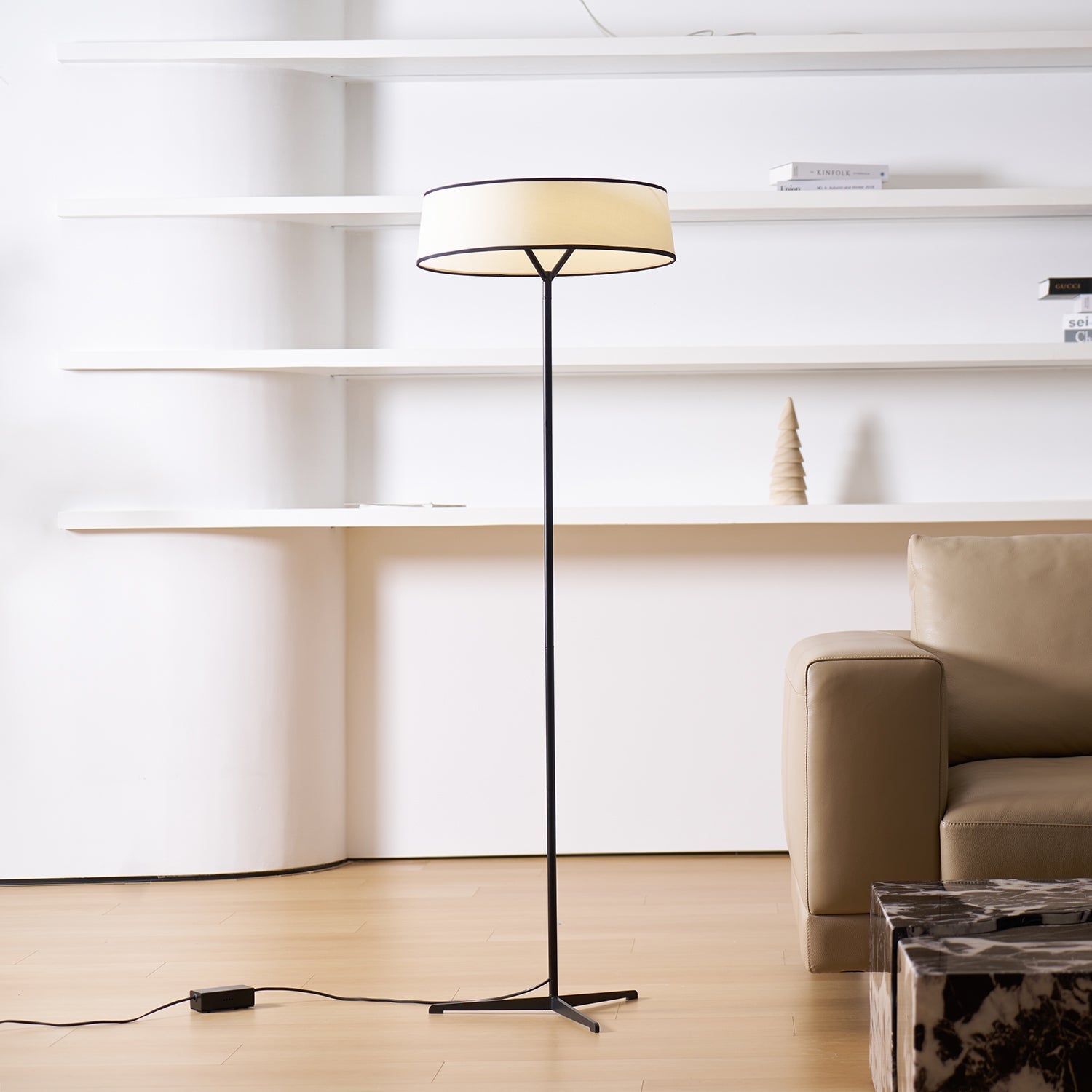 Zemaryre Modern Floor Lamp-Neutral Decor