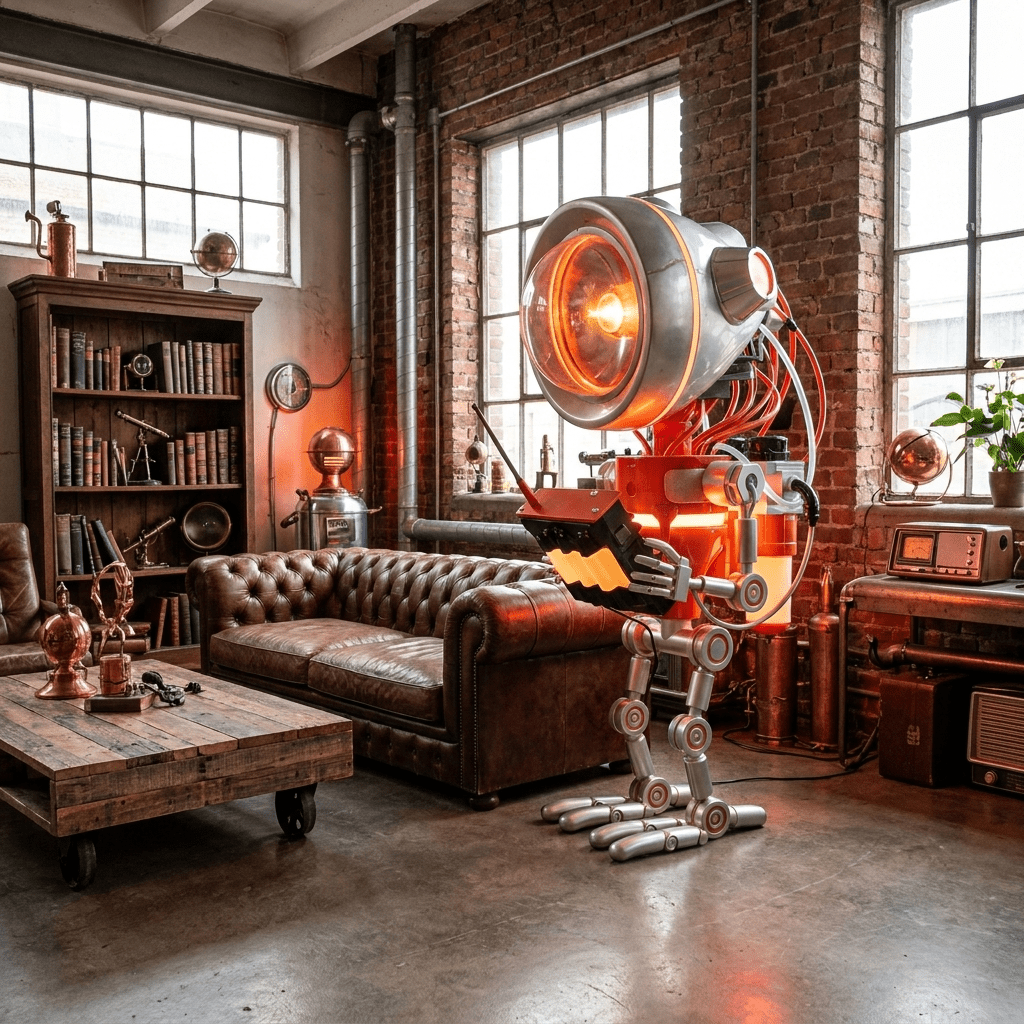 Neo Scout Robot Sculpture-Neutral Decor