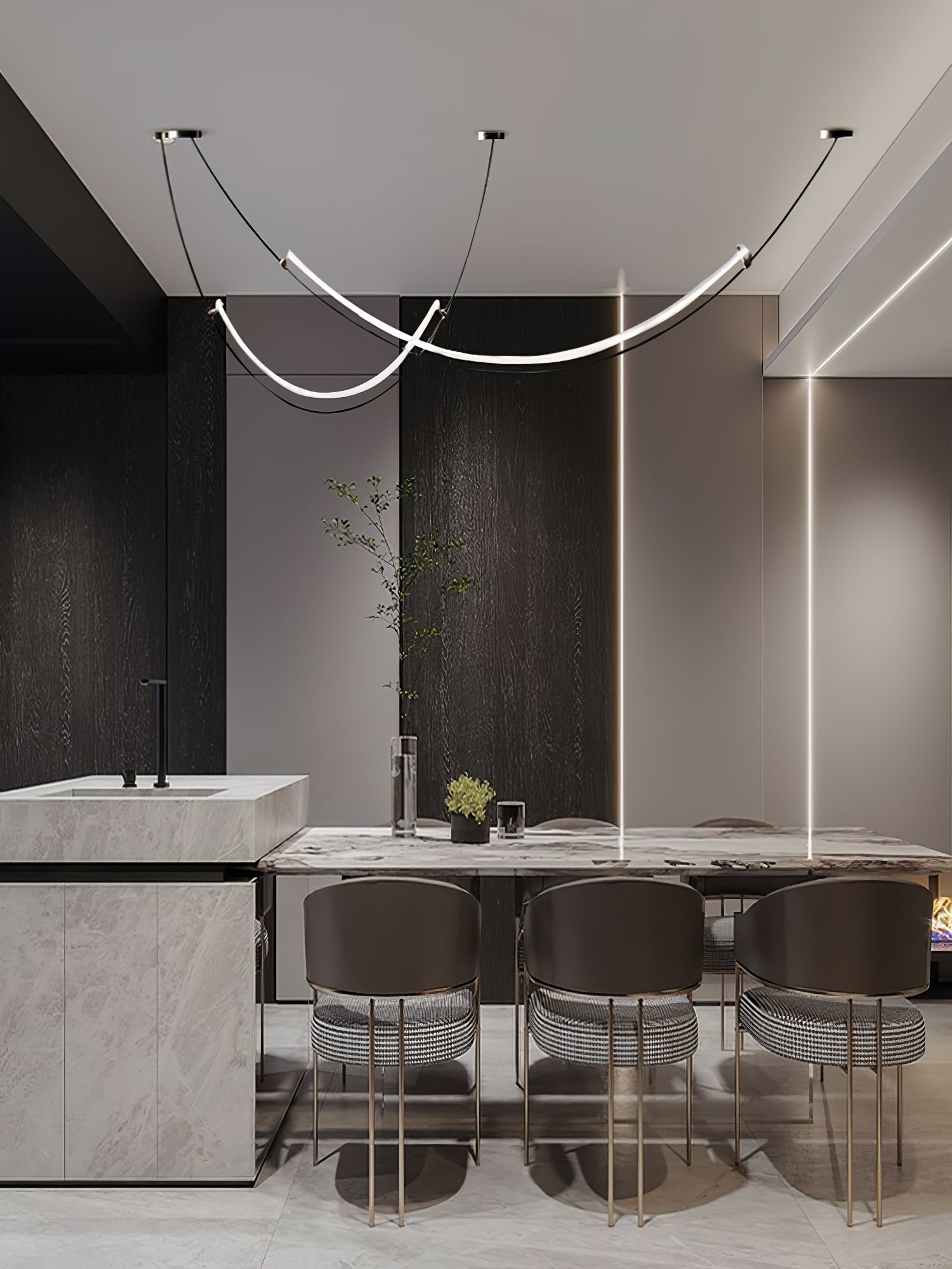 Neon Pendant Lamp-Neutral Decor
