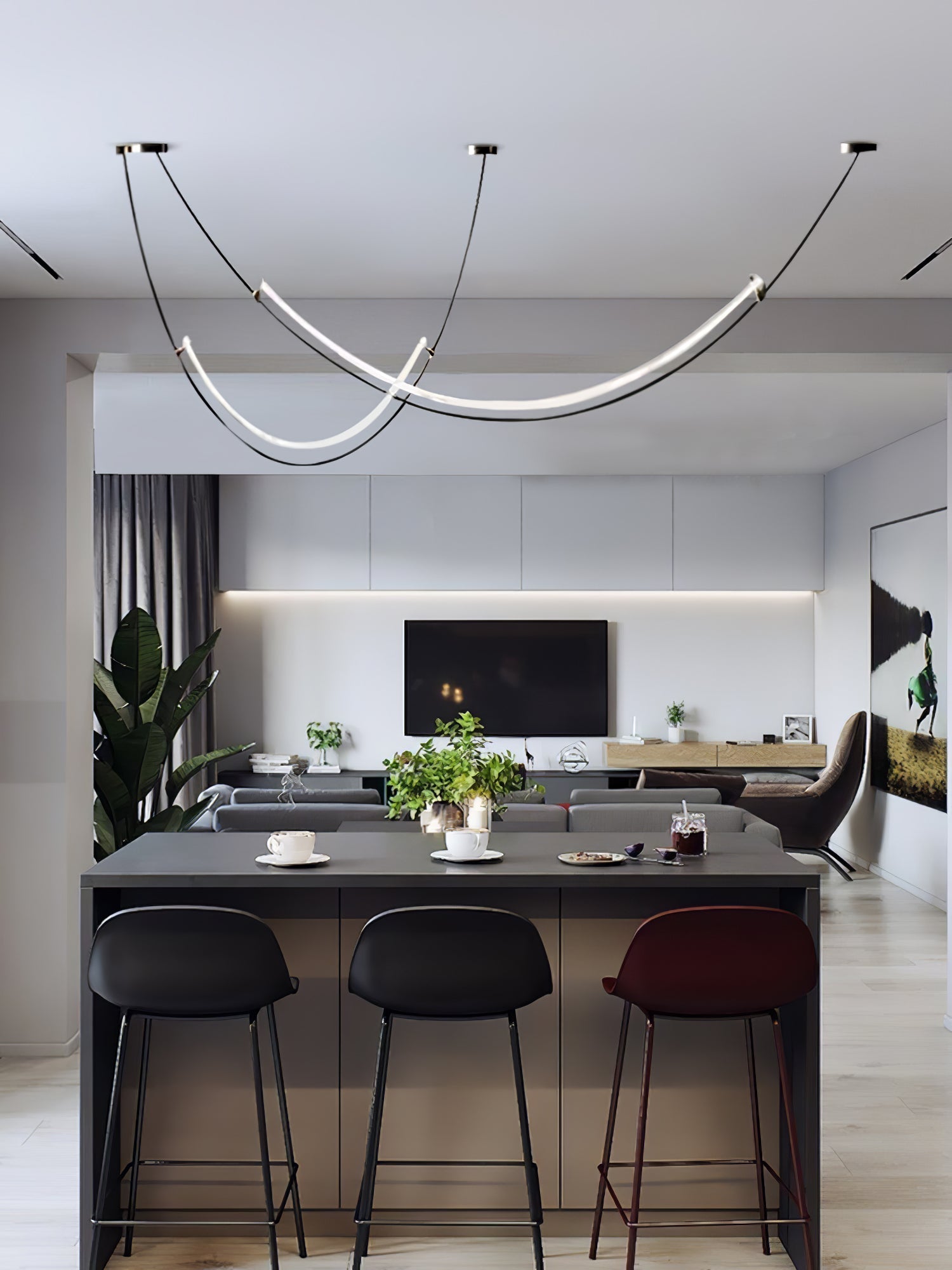 Neon Pendant Lamp-Neutral Decor