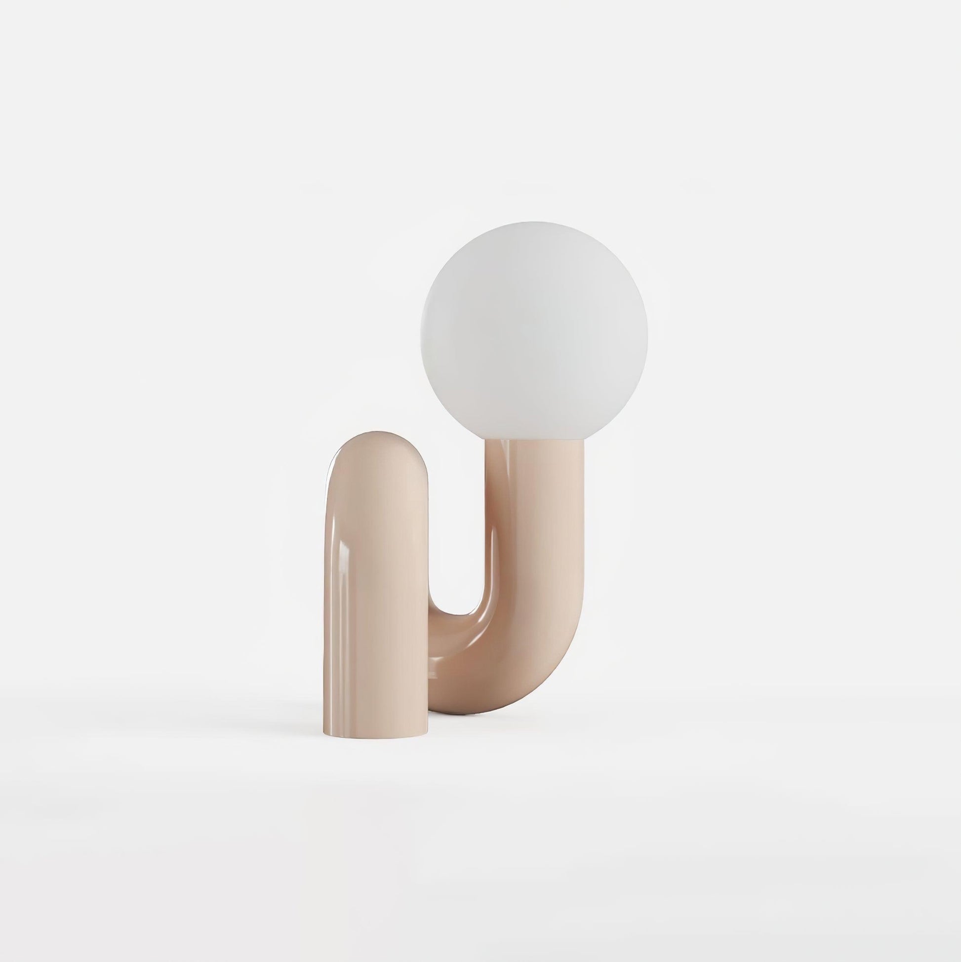 Aveny Lamp Playful N Shape All White-Neutral Decor