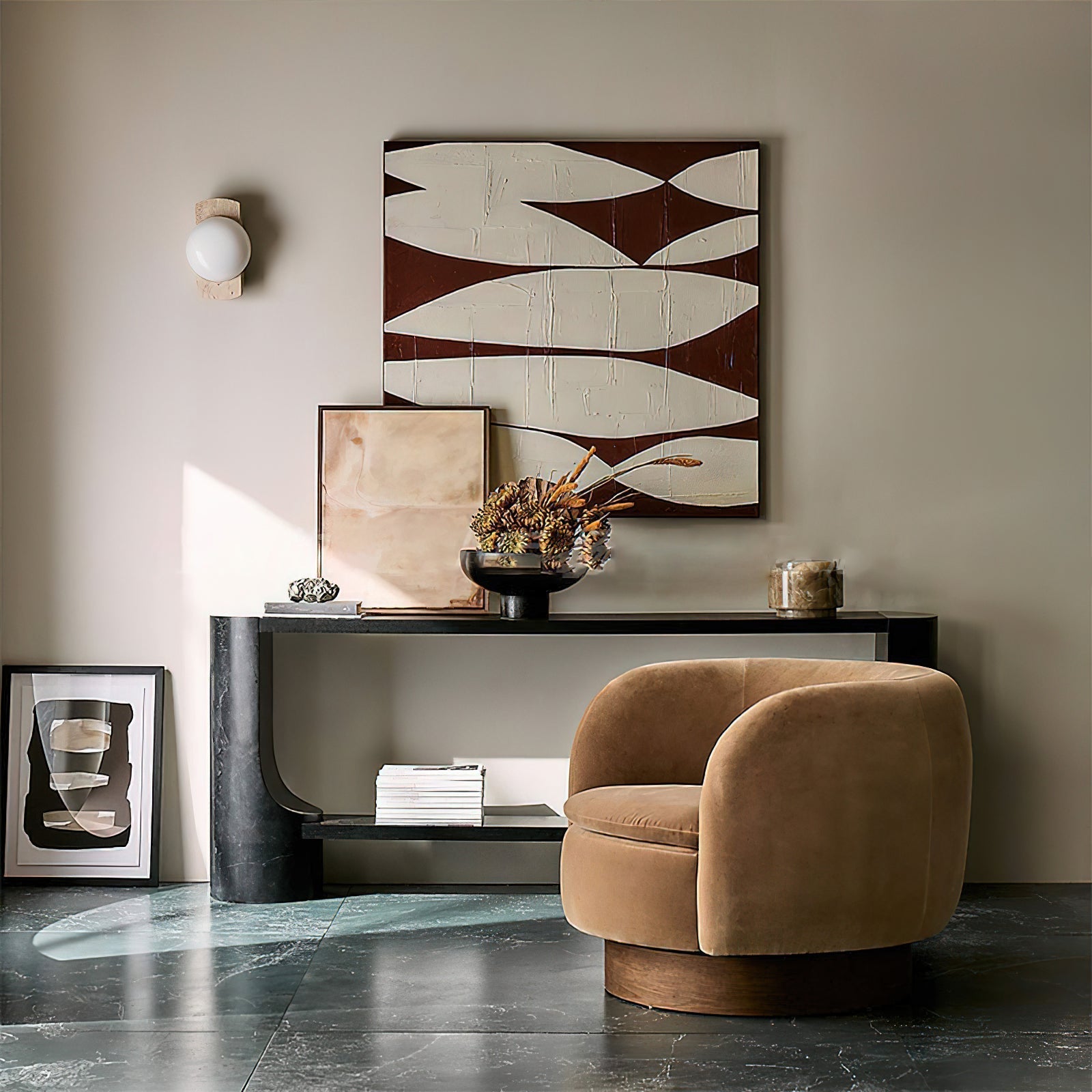Aisle Wall Lamp Marble or  Travertine