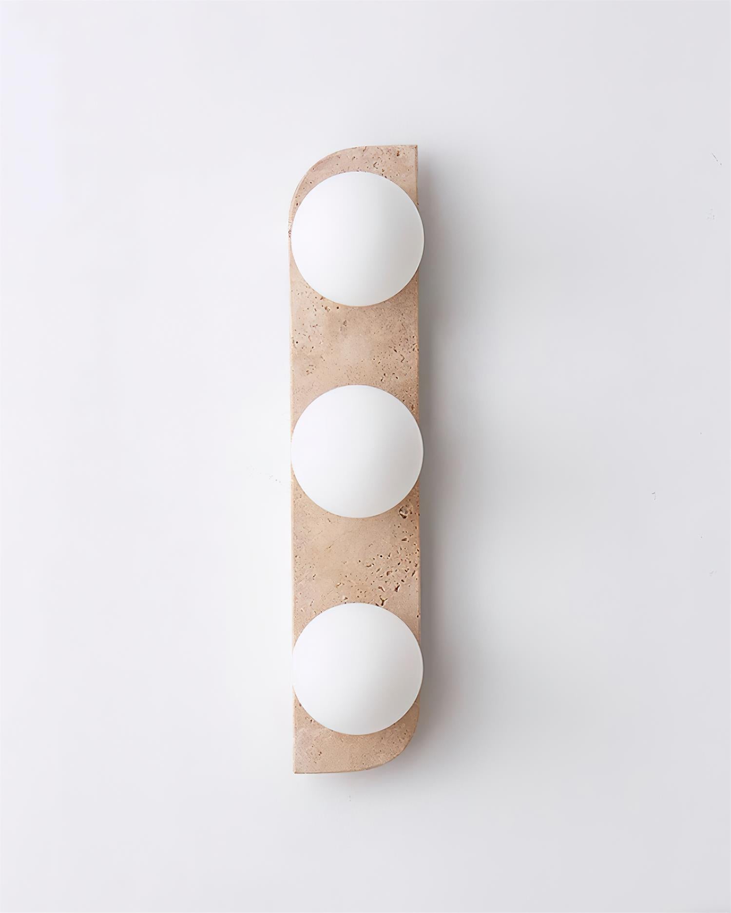 Nara Travertine Wall Lamp-Neutral Decor