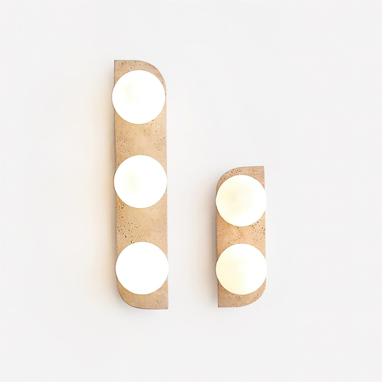 Nara Travertine Wall Lamp-Neutral Decor