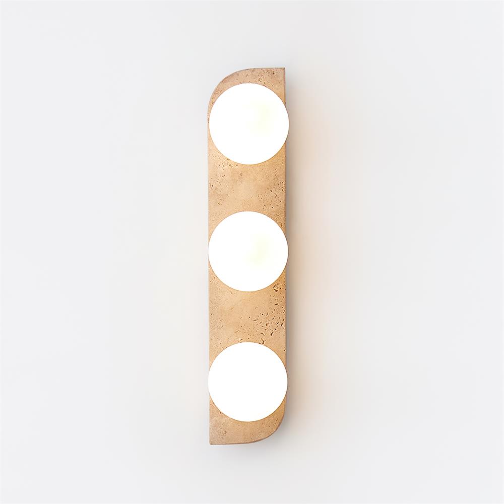 Nara Travertine Wall Lamp-Neutral Decor
