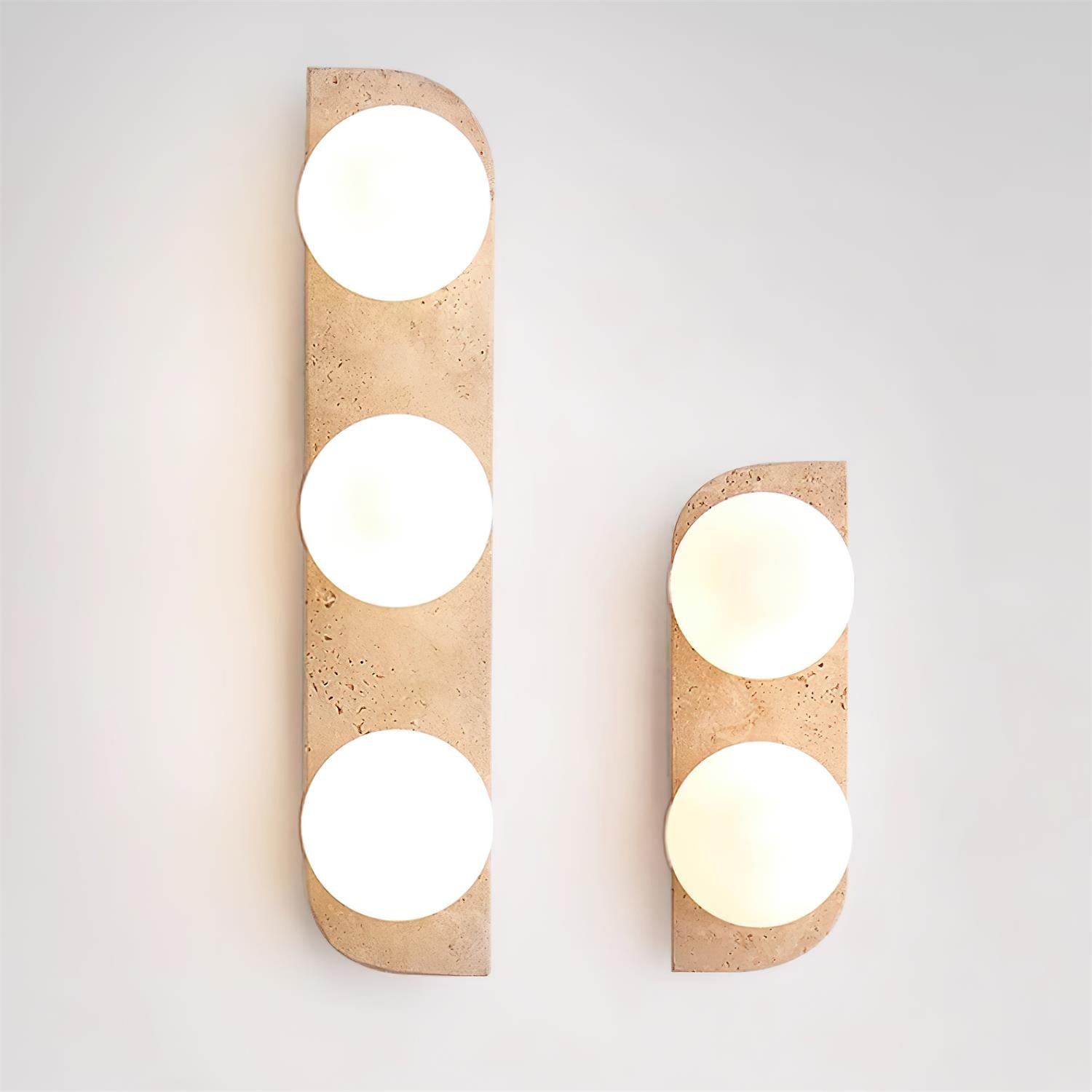 Nara Travertine Wall Lamp-Neutral Decor