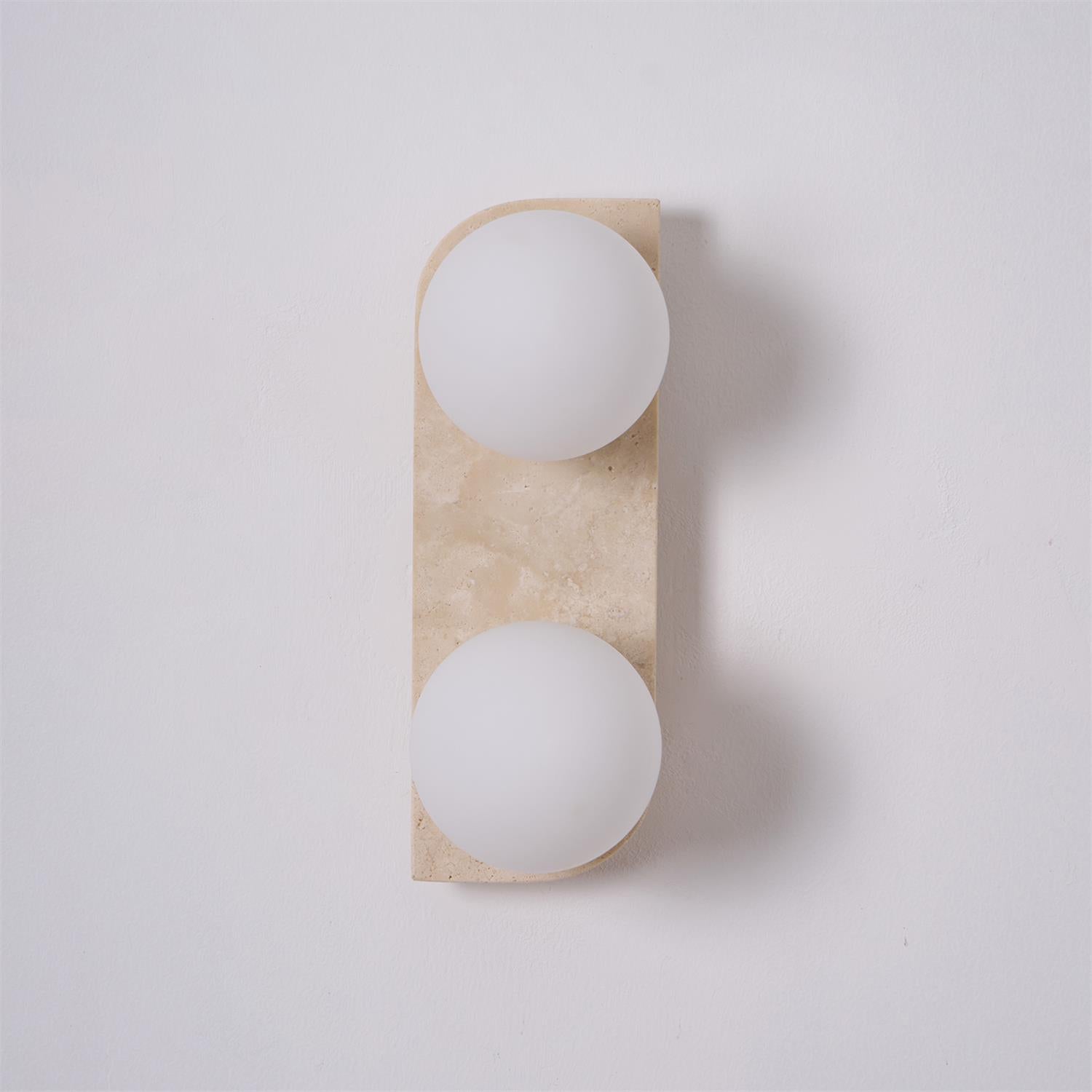 Nara Travertine Wall Lamp-Neutral Decor