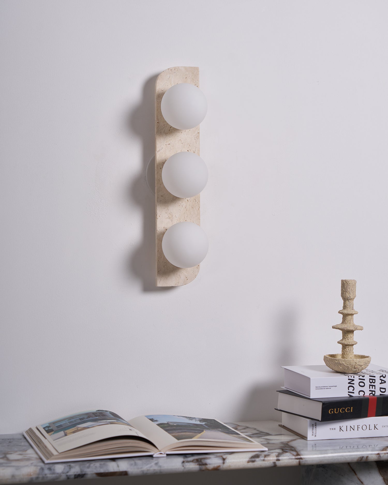 Alsilis Minimalist Travertine Wall Light-Neutral Decor