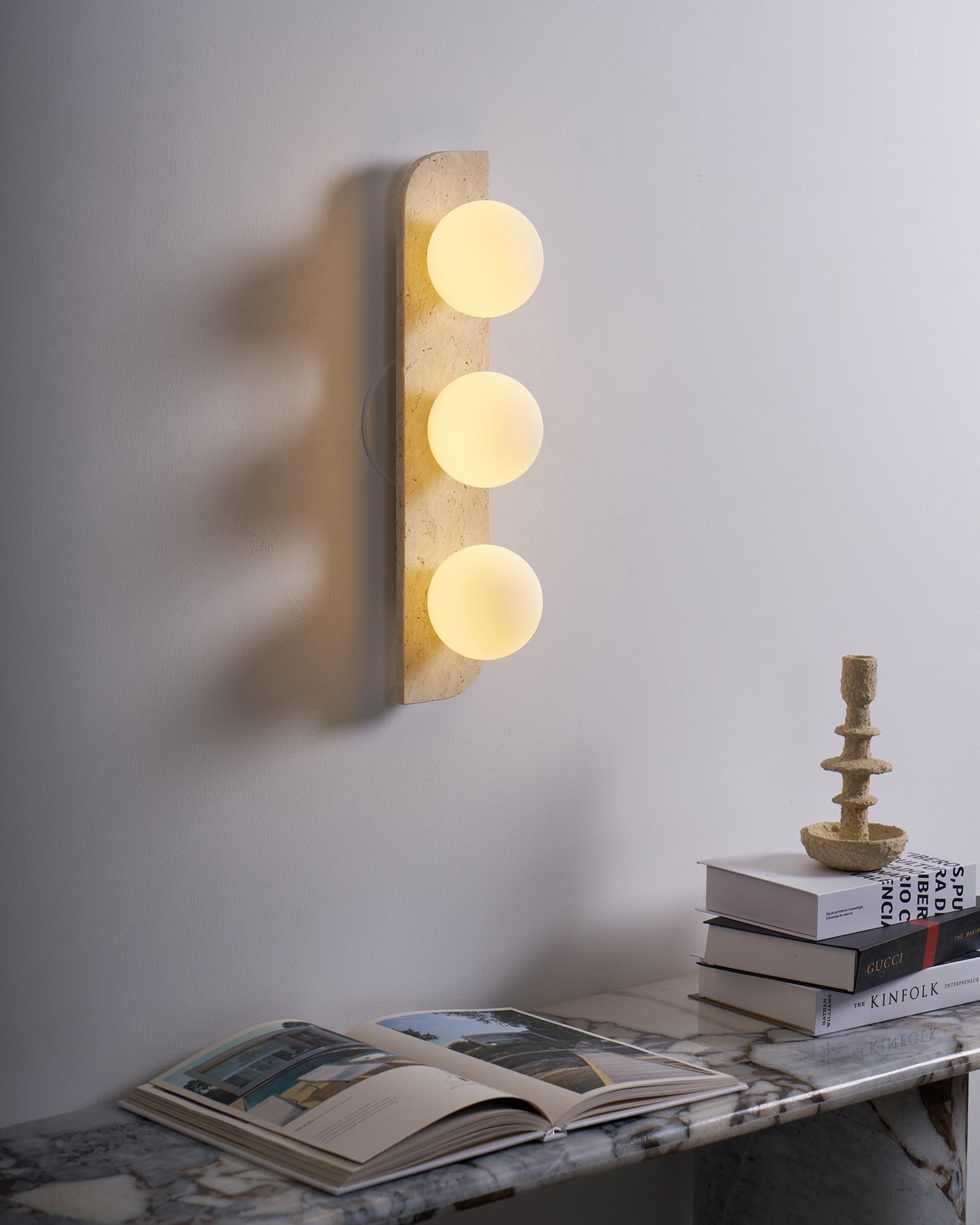 Alsilis Minimalist Travertine Wall Light-Neutral Decor