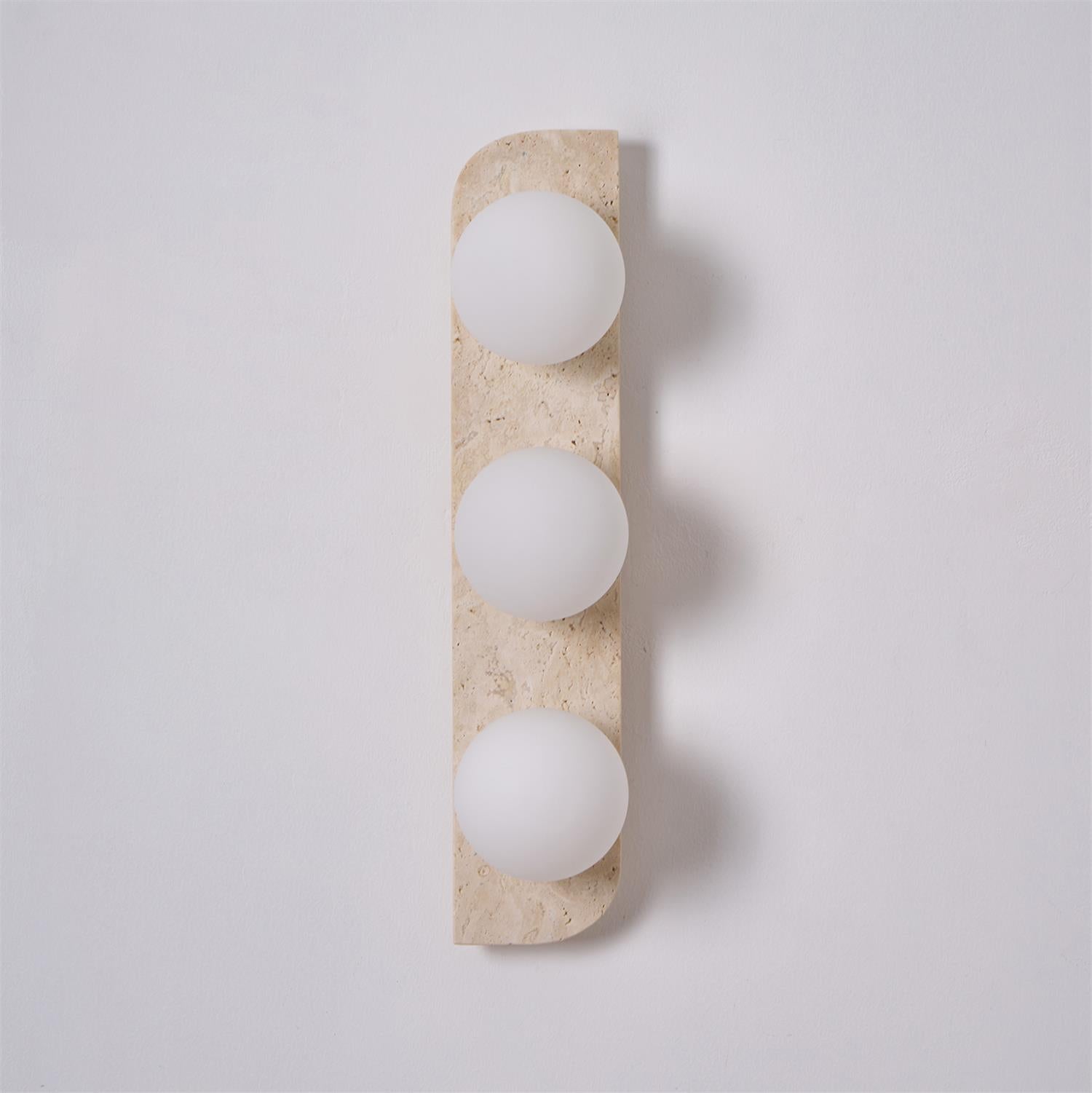 Hanlo Minimalist Travertine Plug-In Wall Light-Neutral Decor