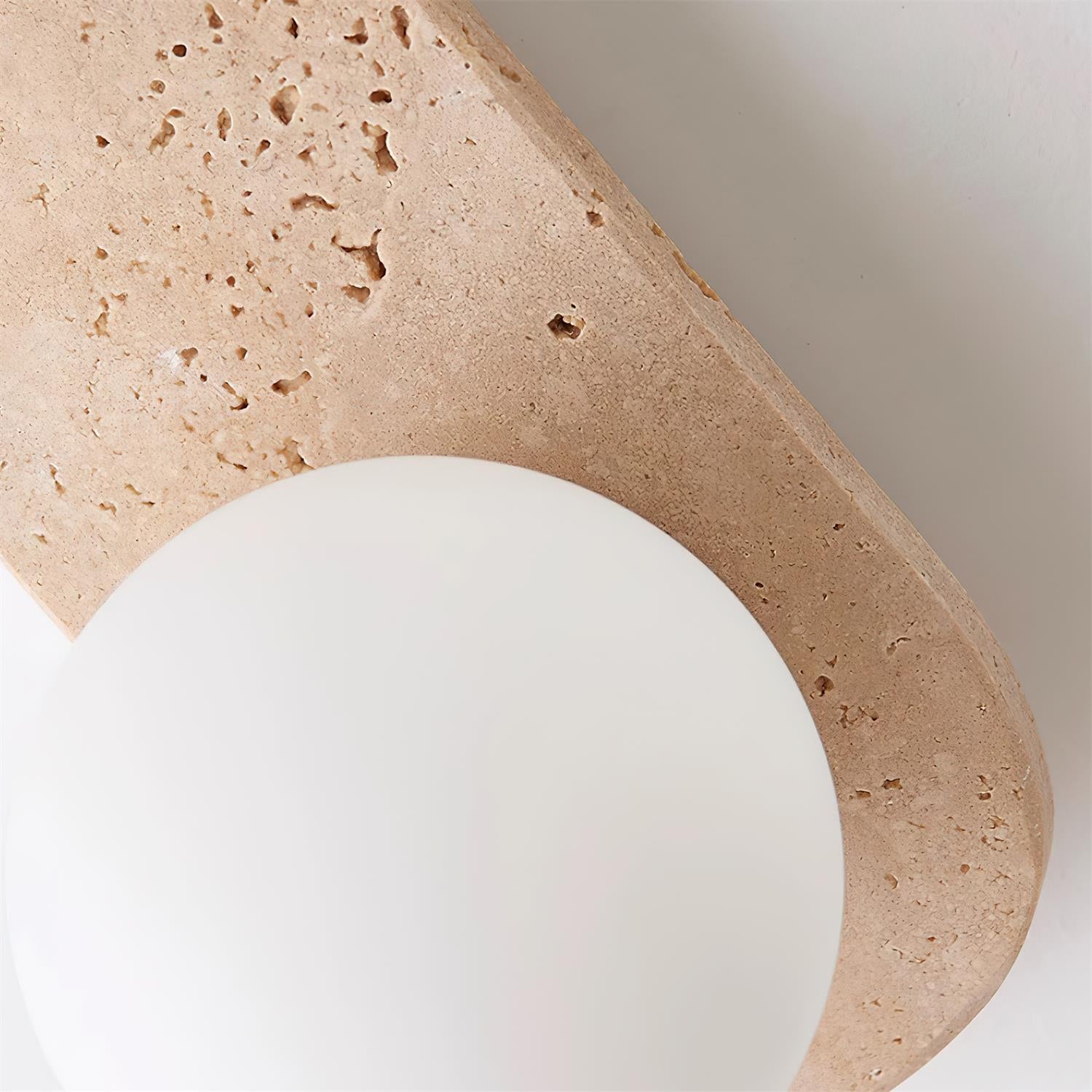 Nara Travertine Wall Lamp-Neutral Decor