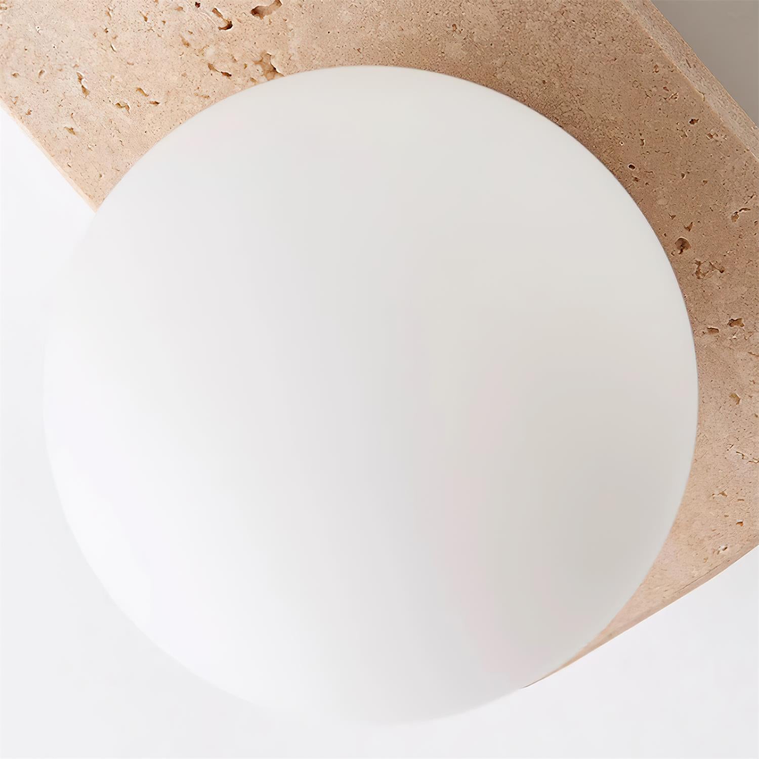 Nara Travertine Wall Lamp-Neutral Decor