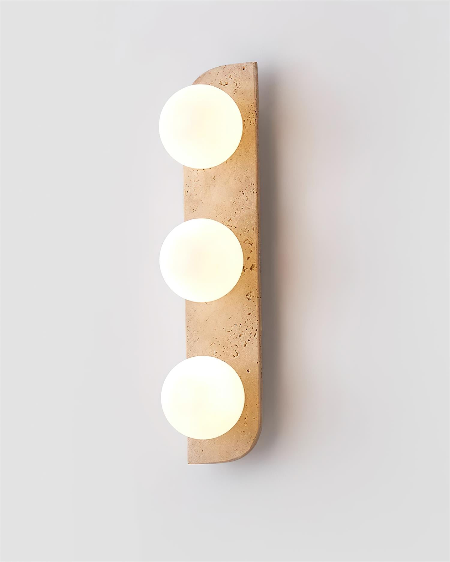 Nara Travertine Wall Lamp-Neutral Decor