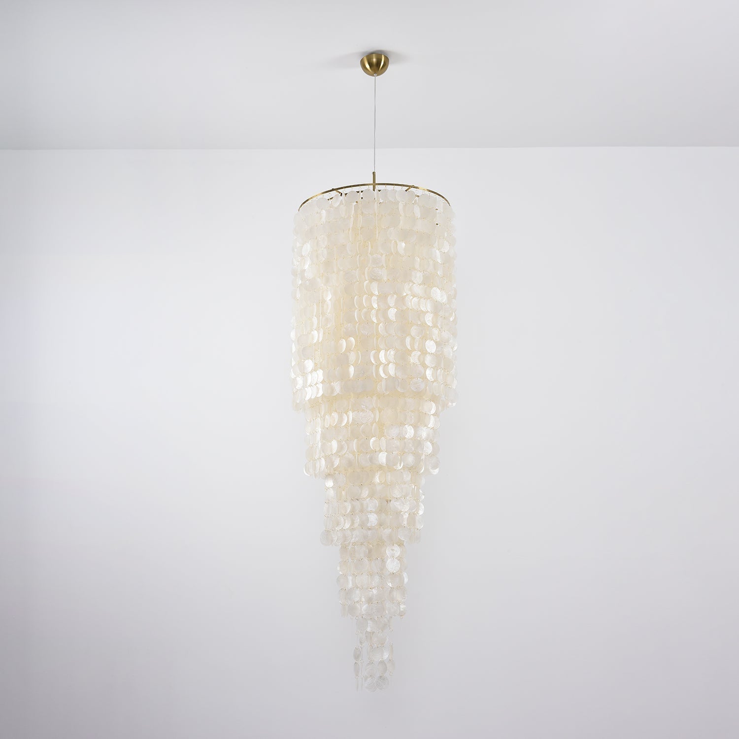 Eloryra Cascading Glass Chandelier-Neutral Decor