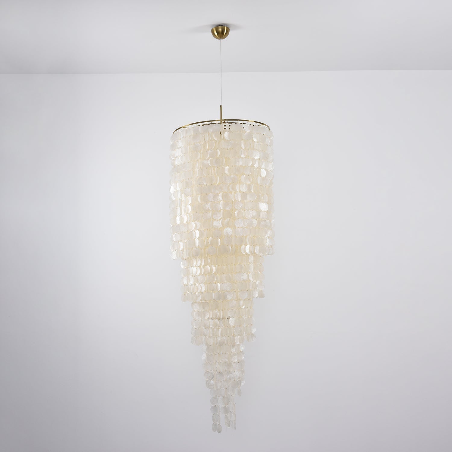 Eloryra Cascading Glass Chandelier-Neutral Decor