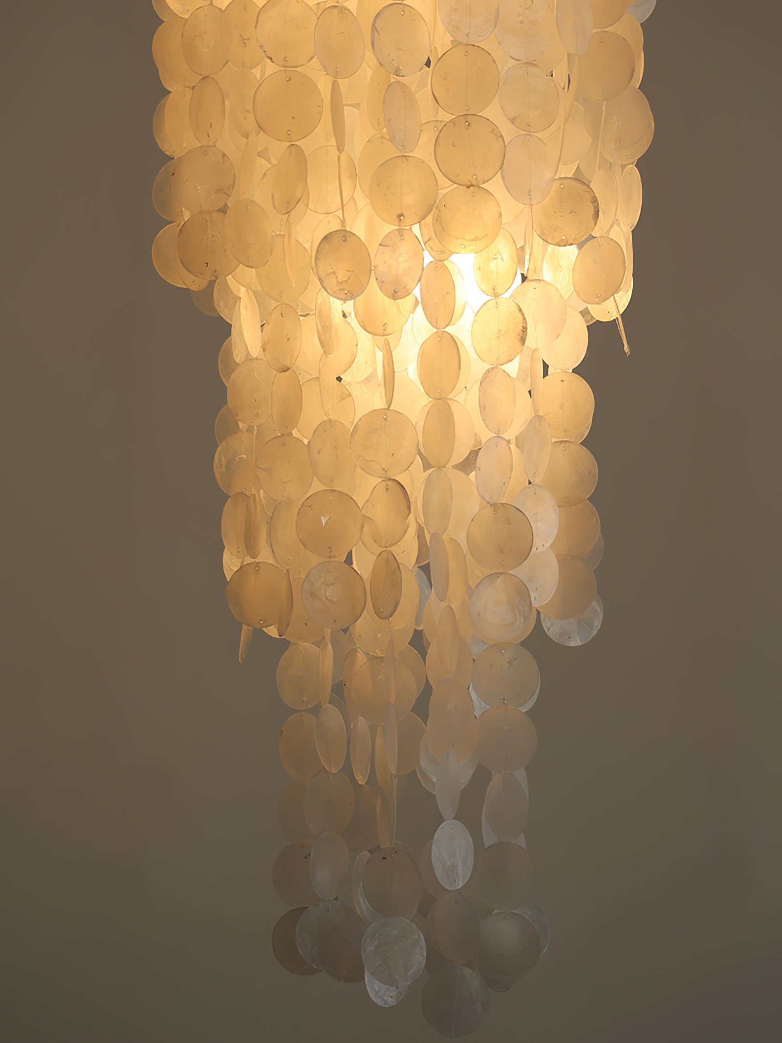 Eloryra Cascading Glass Chandelier-Neutral Decor