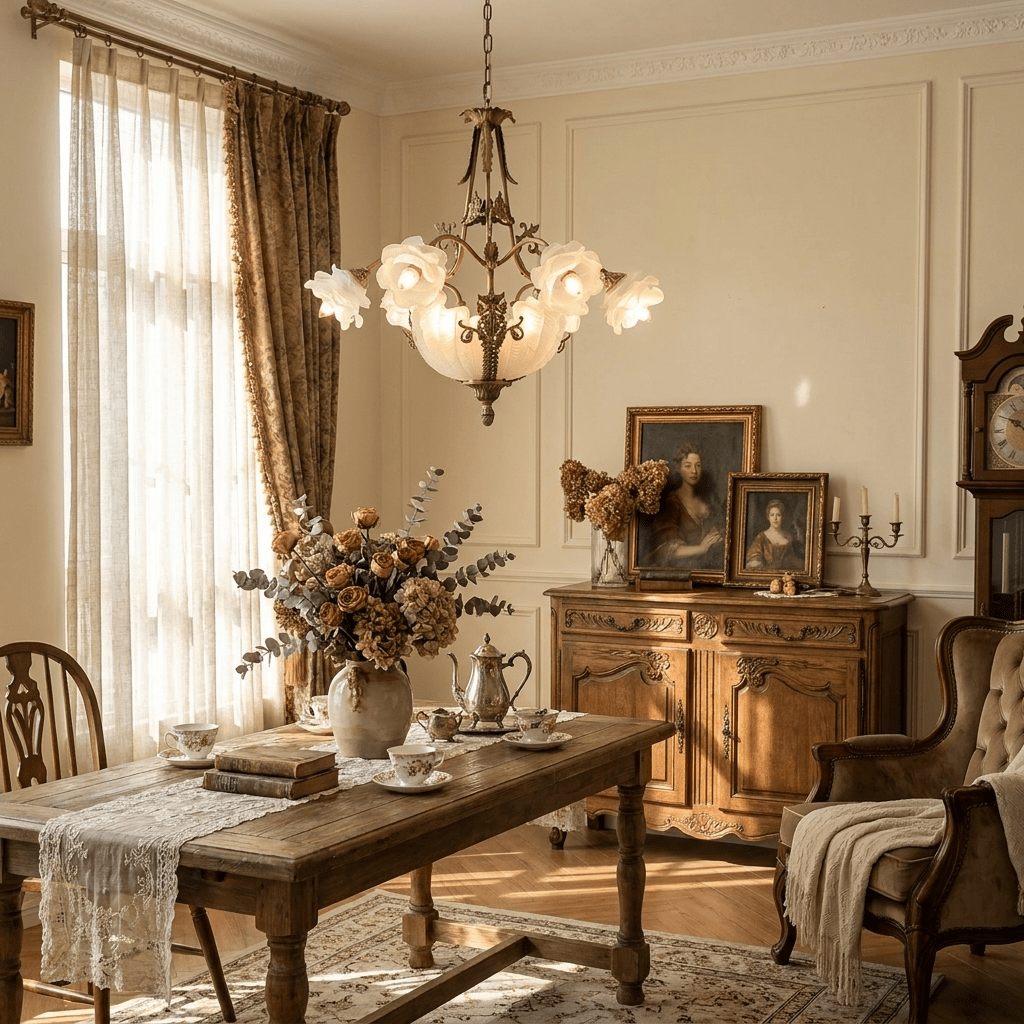 Nerina Brass Chandelier-Neutral Decor