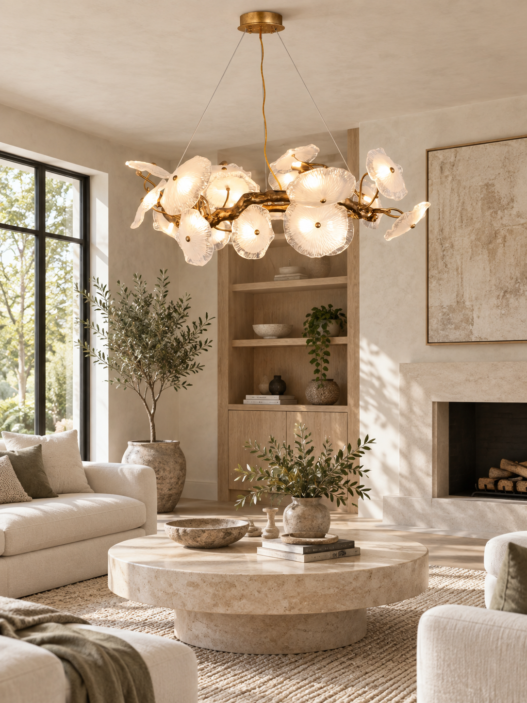 Avenhurst Lotus Glass Chandelier