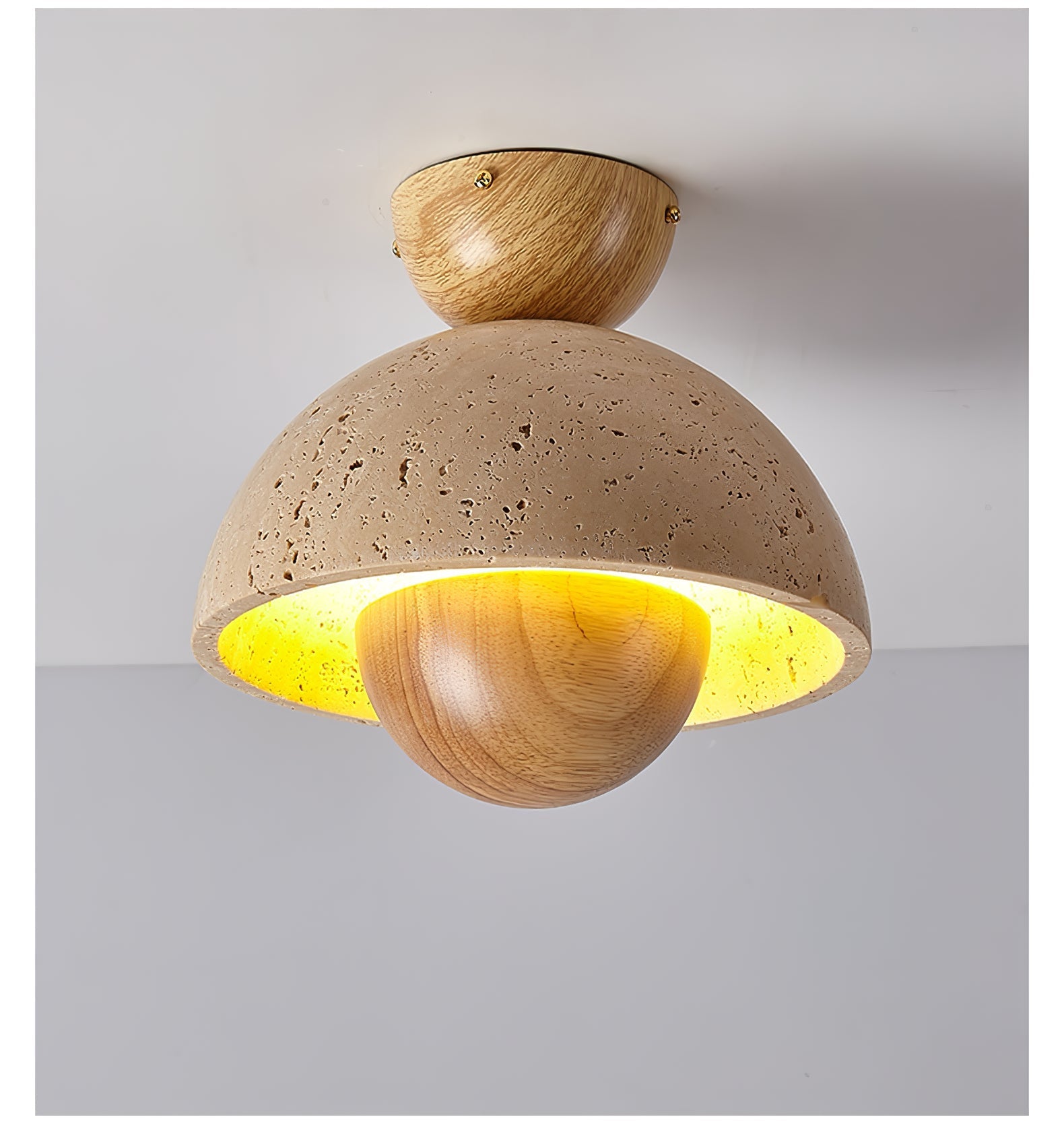 Cadorisra Travertine Ceiling Light-Neutral Decor