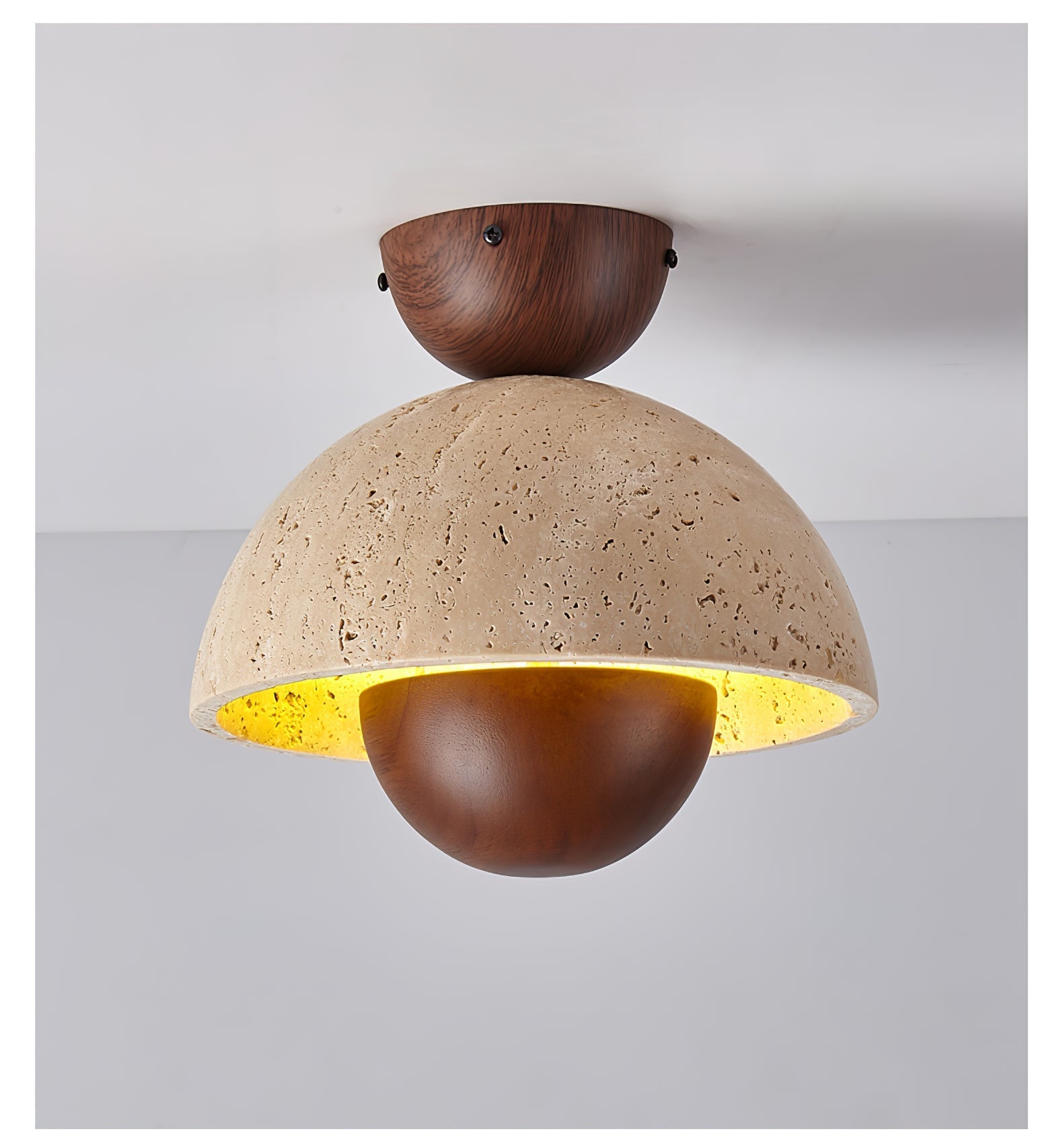 Cadorisra Travertine Ceiling Light-Neutral Decor