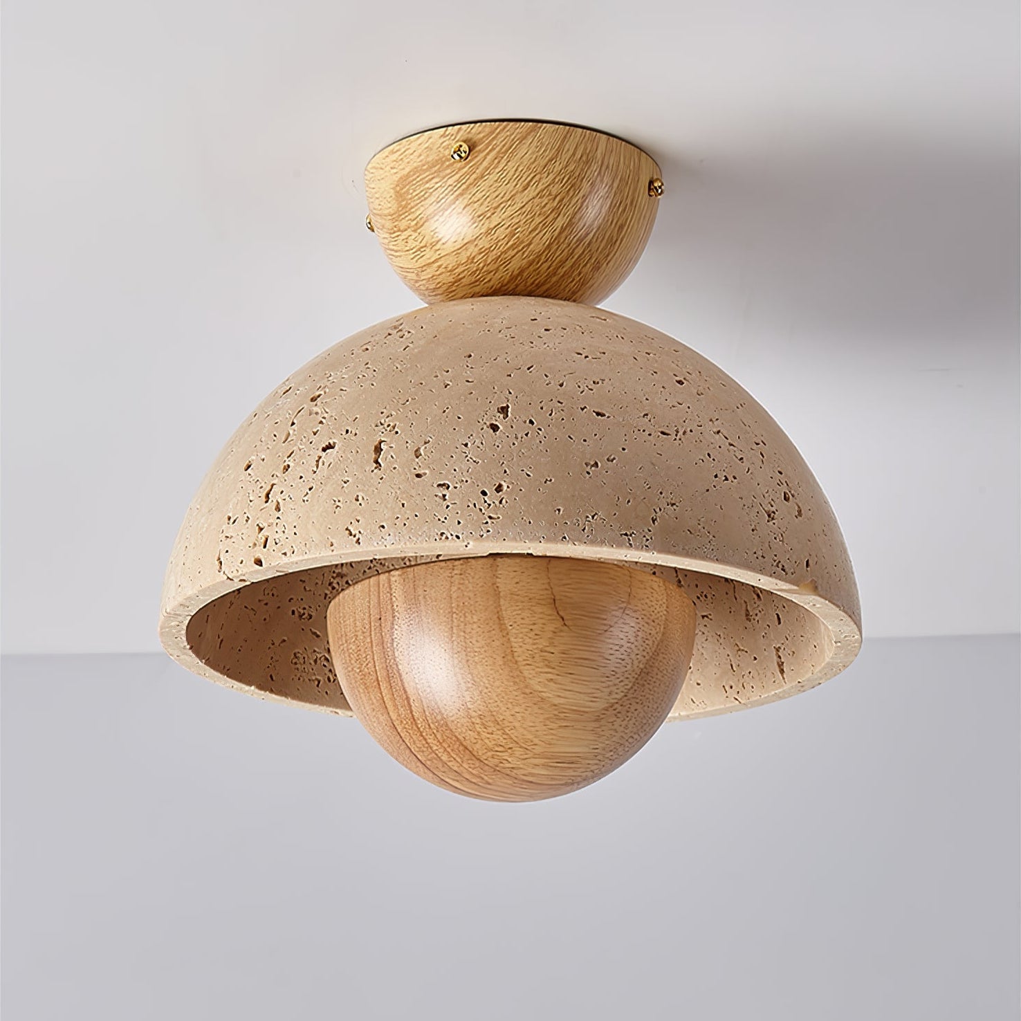 Cadorisra Travertine Ceiling Light-Neutral Decor