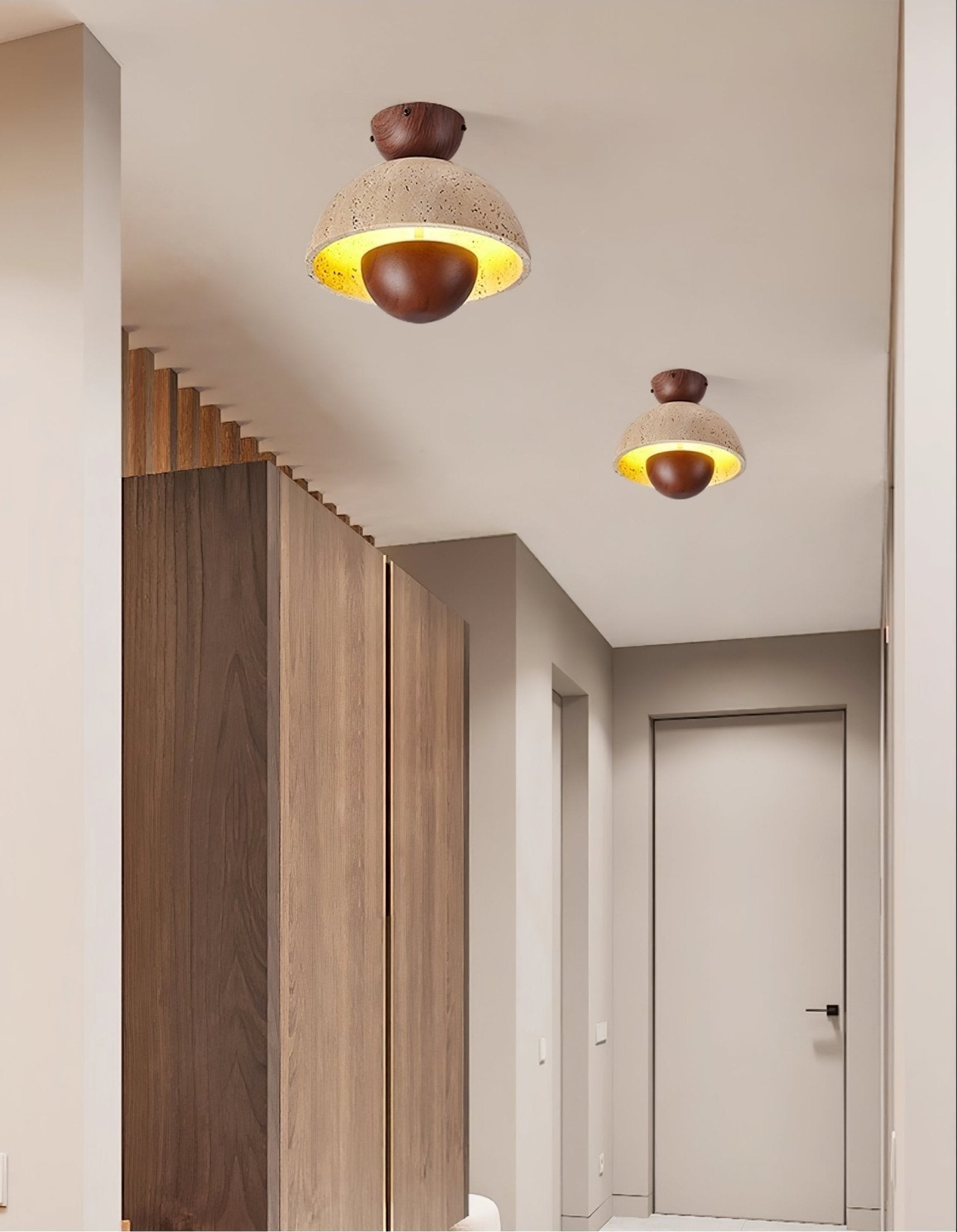 Cadorisra Travertine Ceiling Light-Neutral Decor