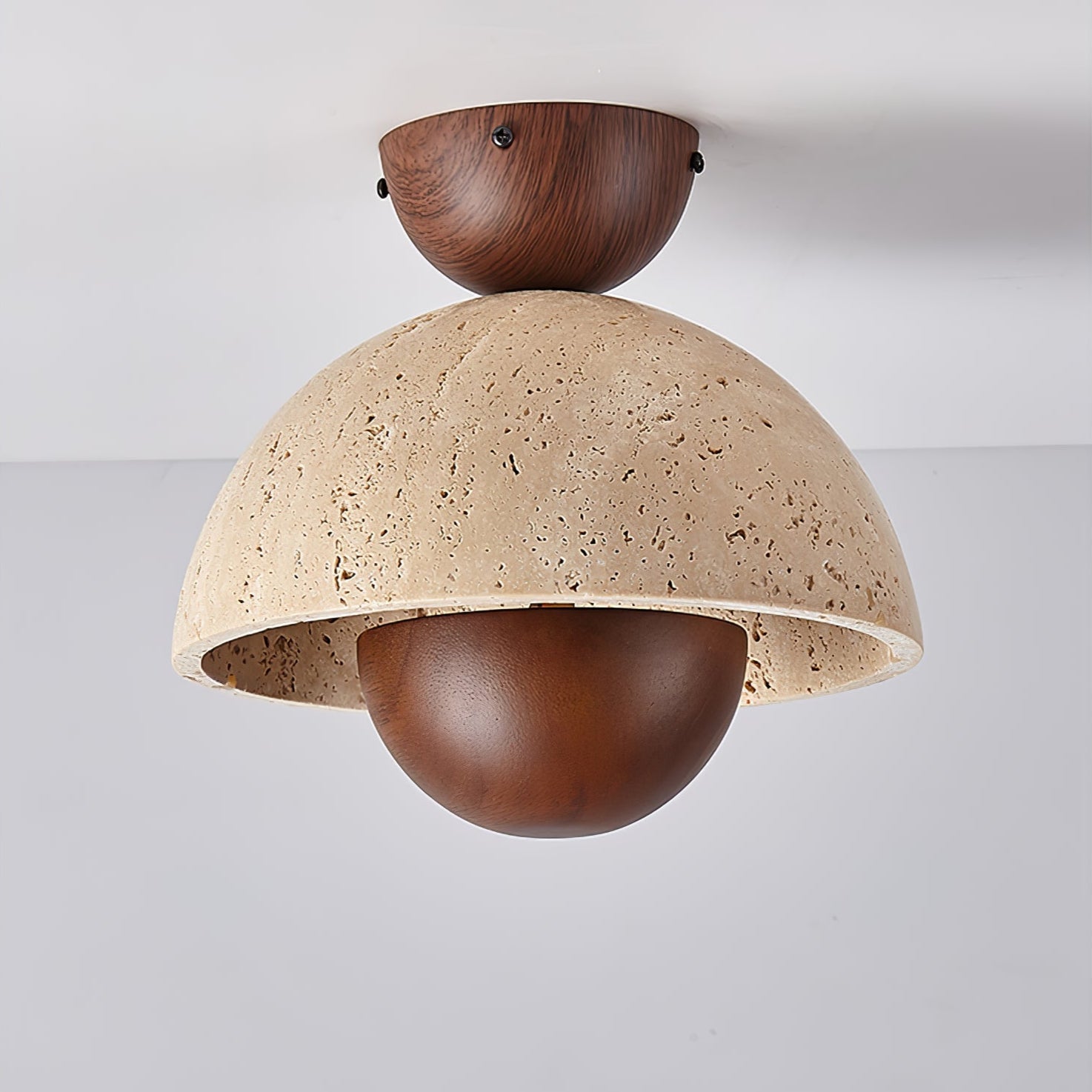 Cadorisra Travertine Ceiling Light-Neutral Decor