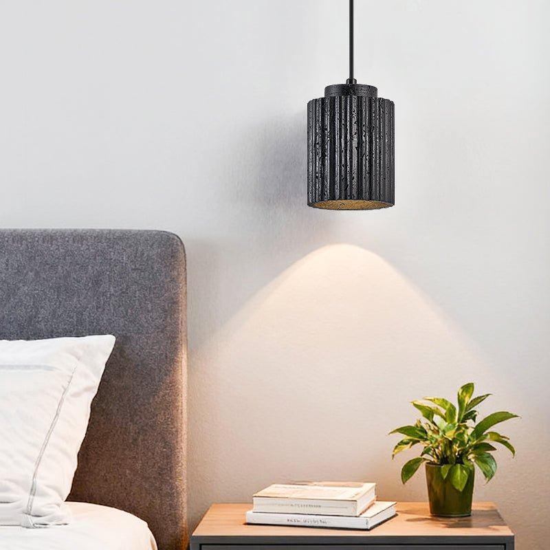 Hirb Ridge Black Travertine Pendant Light-Neutral Decor