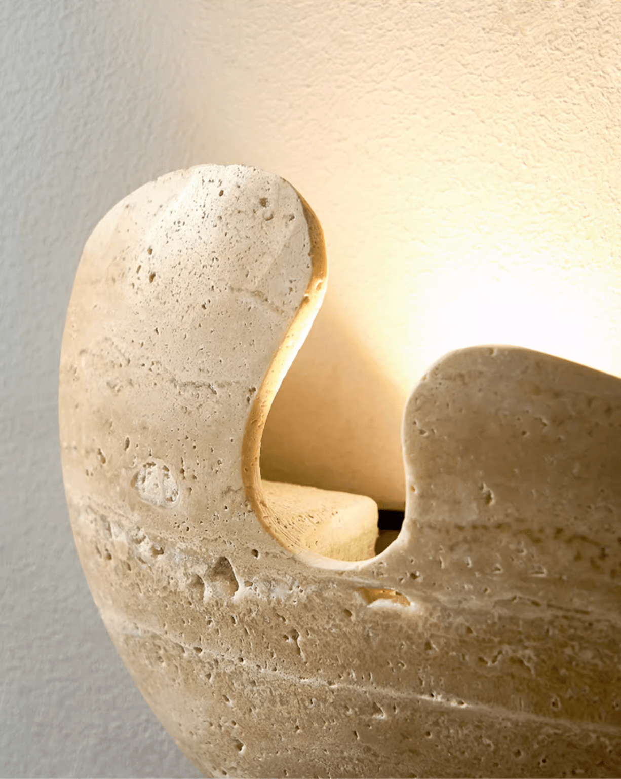Pearl Stone Wall Light-Neutral Decor
