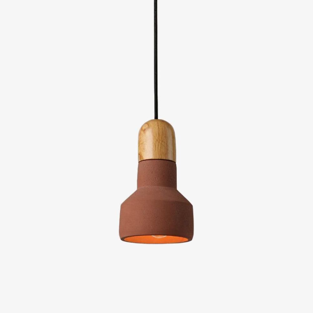 Trio Rustic Wood Pendant Light-Neutral Decor