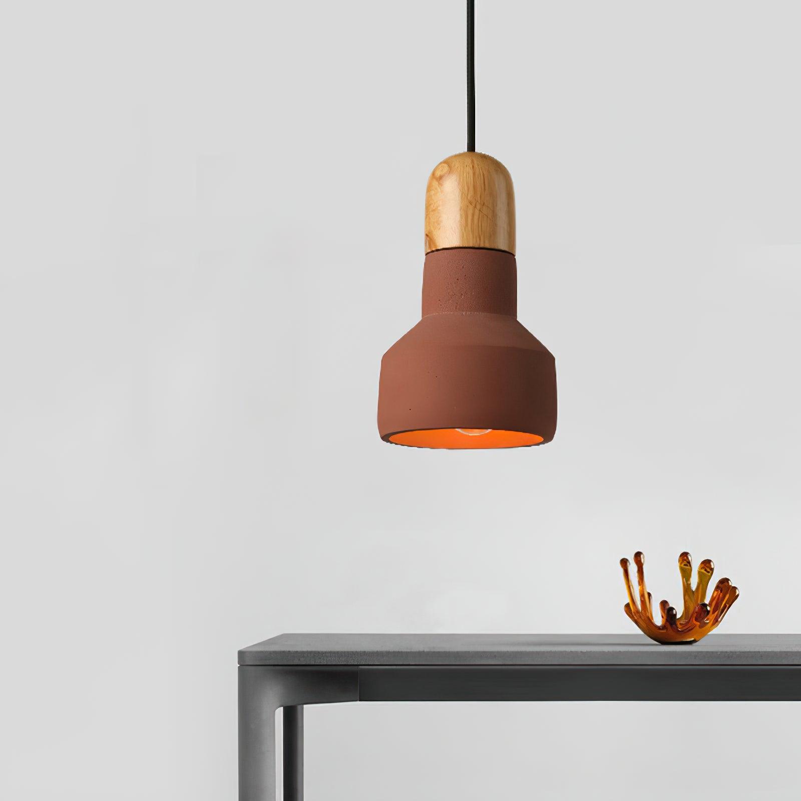 Trio Rustic Wood Pendant Light-Neutral Decor