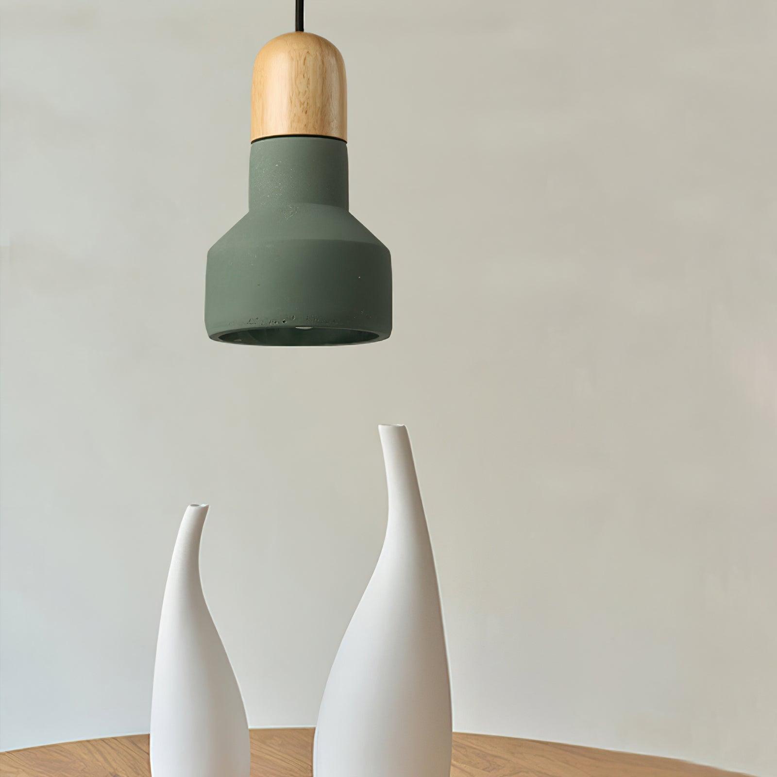 Trio Rustic Wood Pendant Light-Neutral Decor