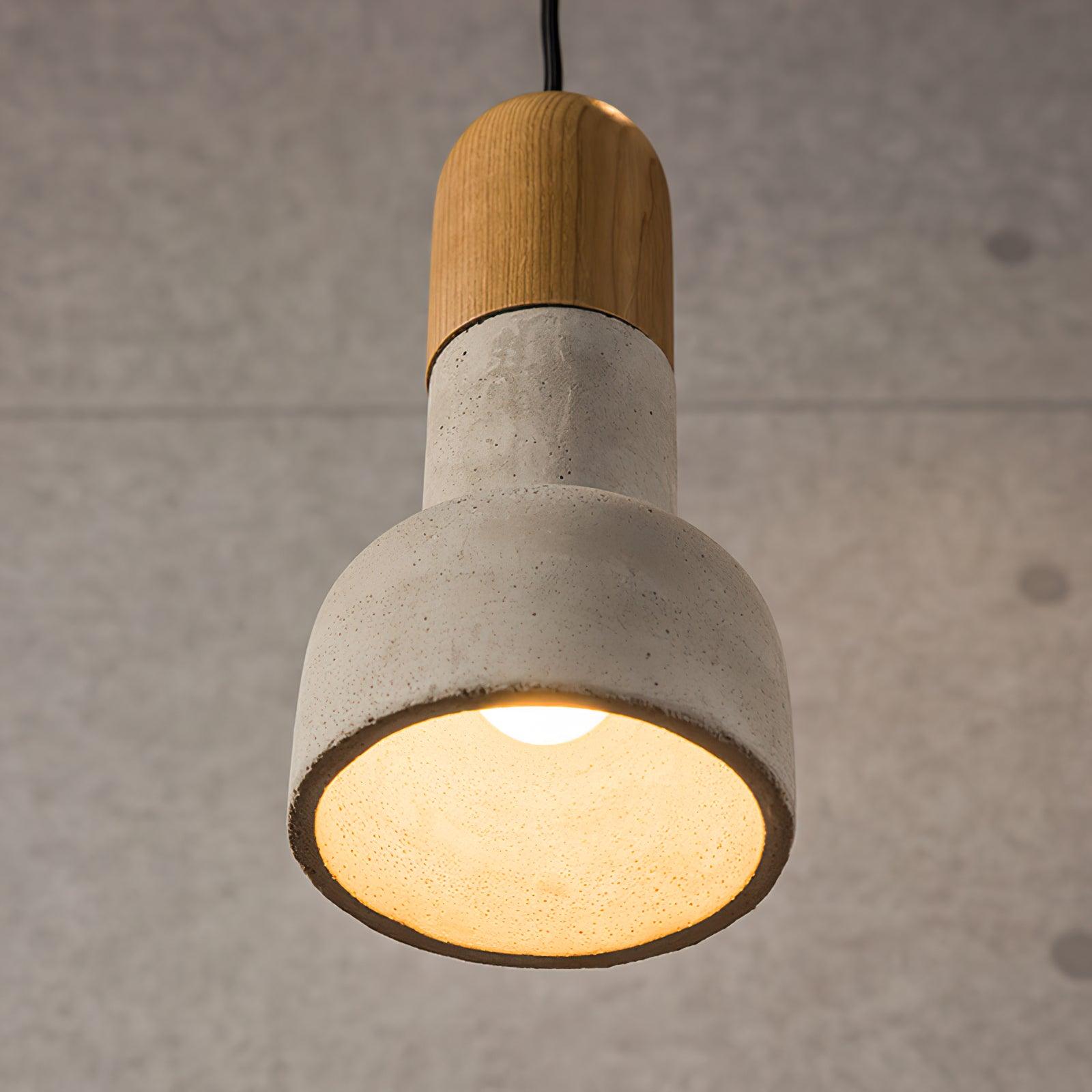 Trio Rustic Wood Pendant Light-Neutral Decor