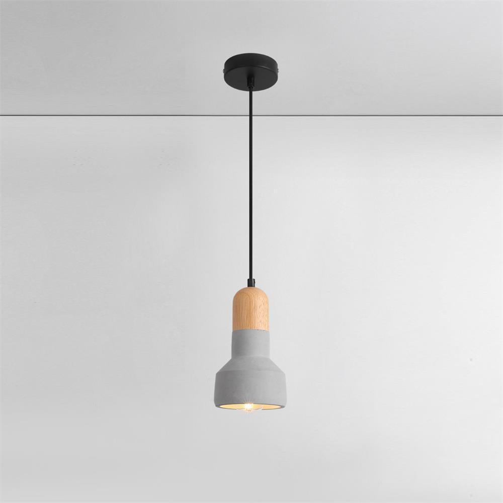 Trio Rustic Wood Pendant Light-Neutral Decor