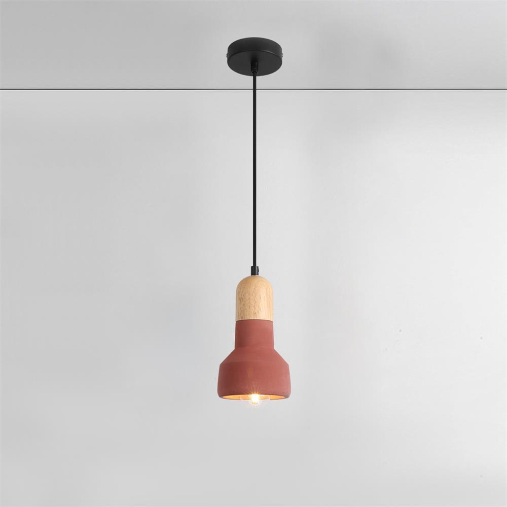 Trio Rustic Wood Pendant Light-Neutral Decor