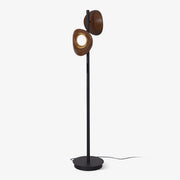 Ceyran Double Sphere Black Floor Lamp-Neutral Decor