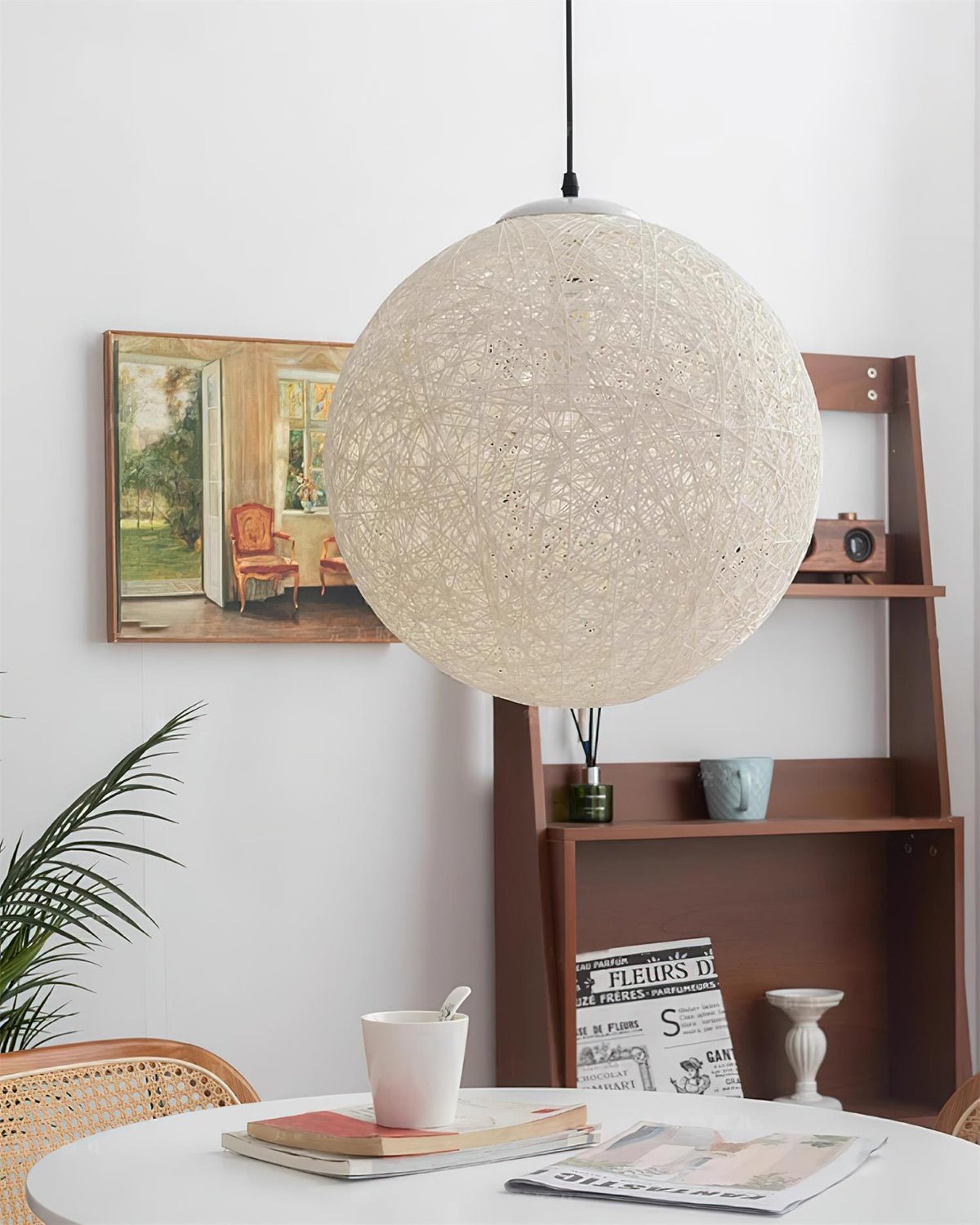 Cashae Modern Minimalist Sphere Pendant Light-Neutral Decor