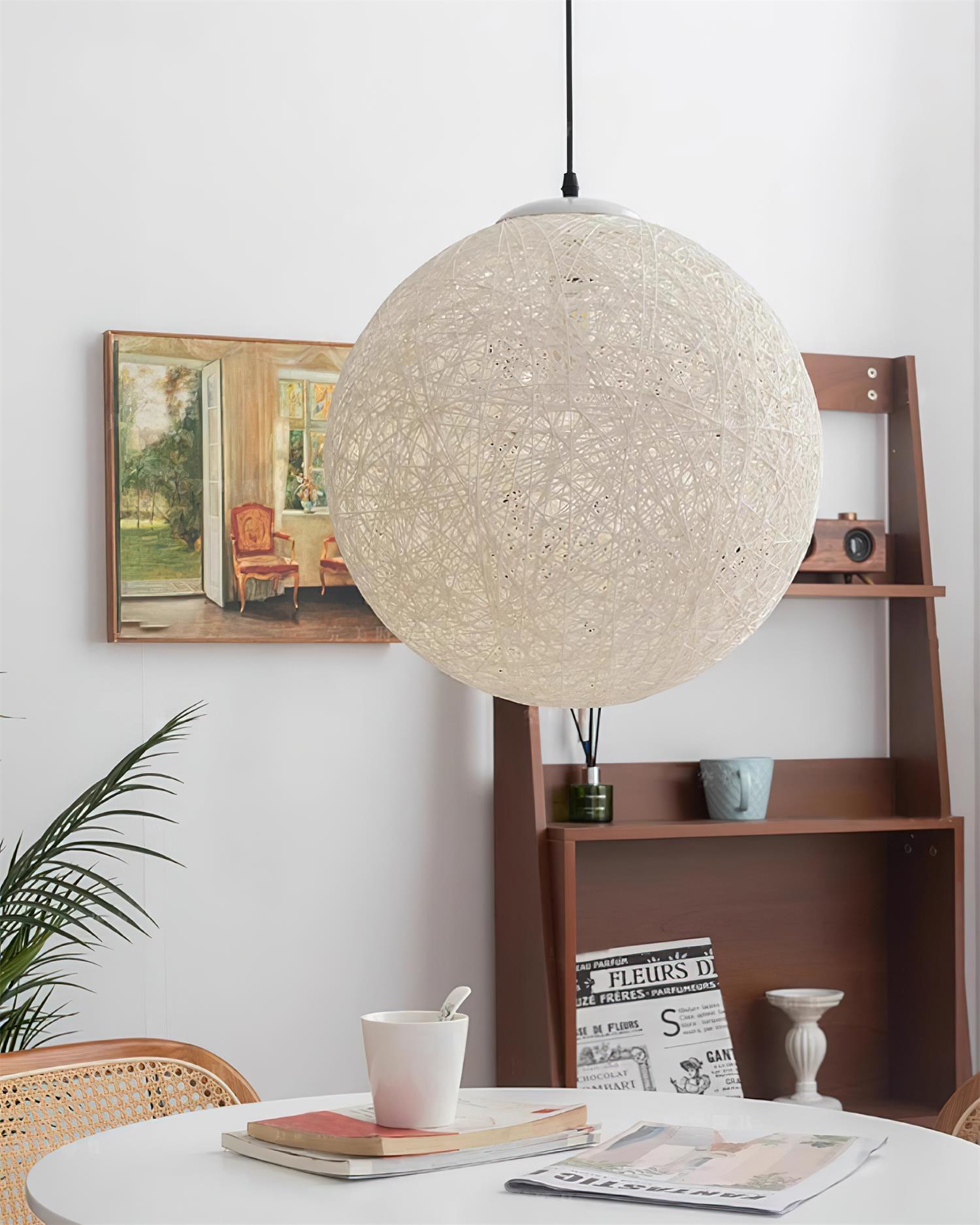 Cashae Modern Minimalist Sphere Pendant Light-Neutral Decor
