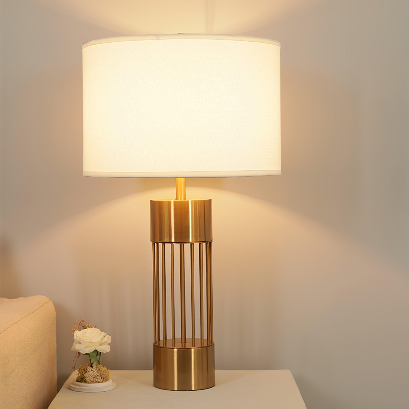 Auron Modern Fabric Table Lamp-Neutral Decor