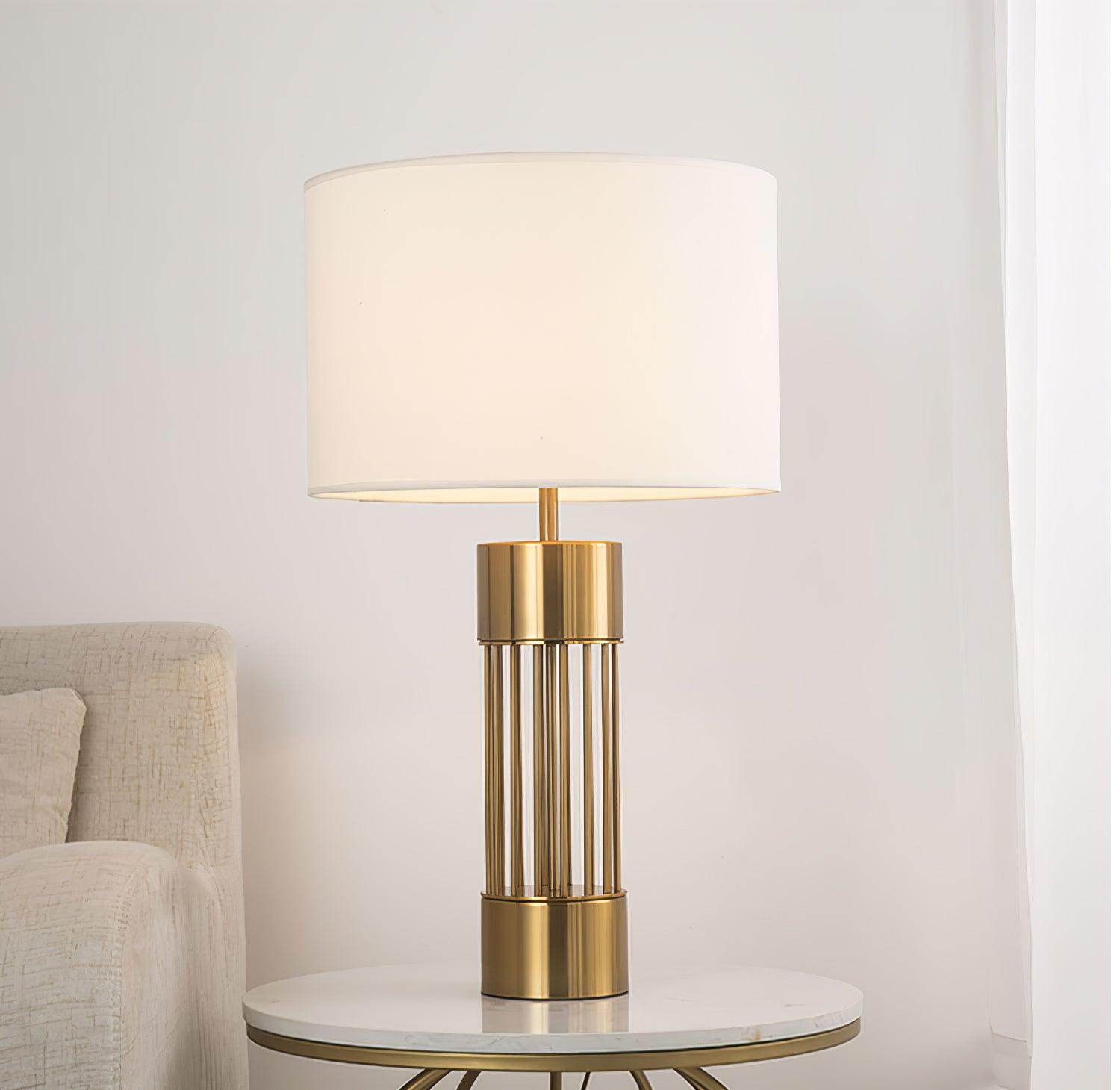 Auron Modern Fabric Table Lamp-Neutral Decor