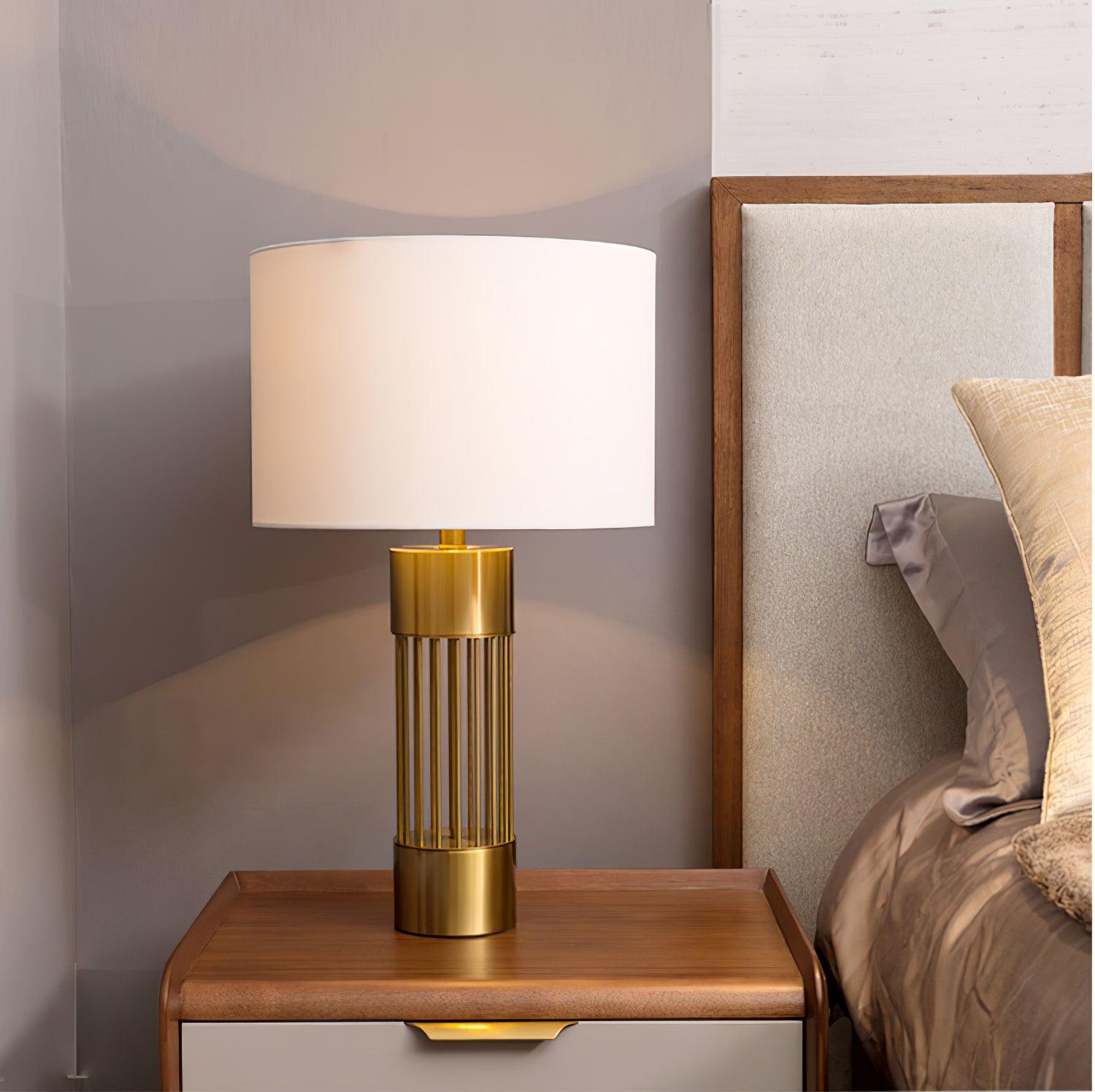 Auron Modern Fabric Table Lamp-Neutral Decor