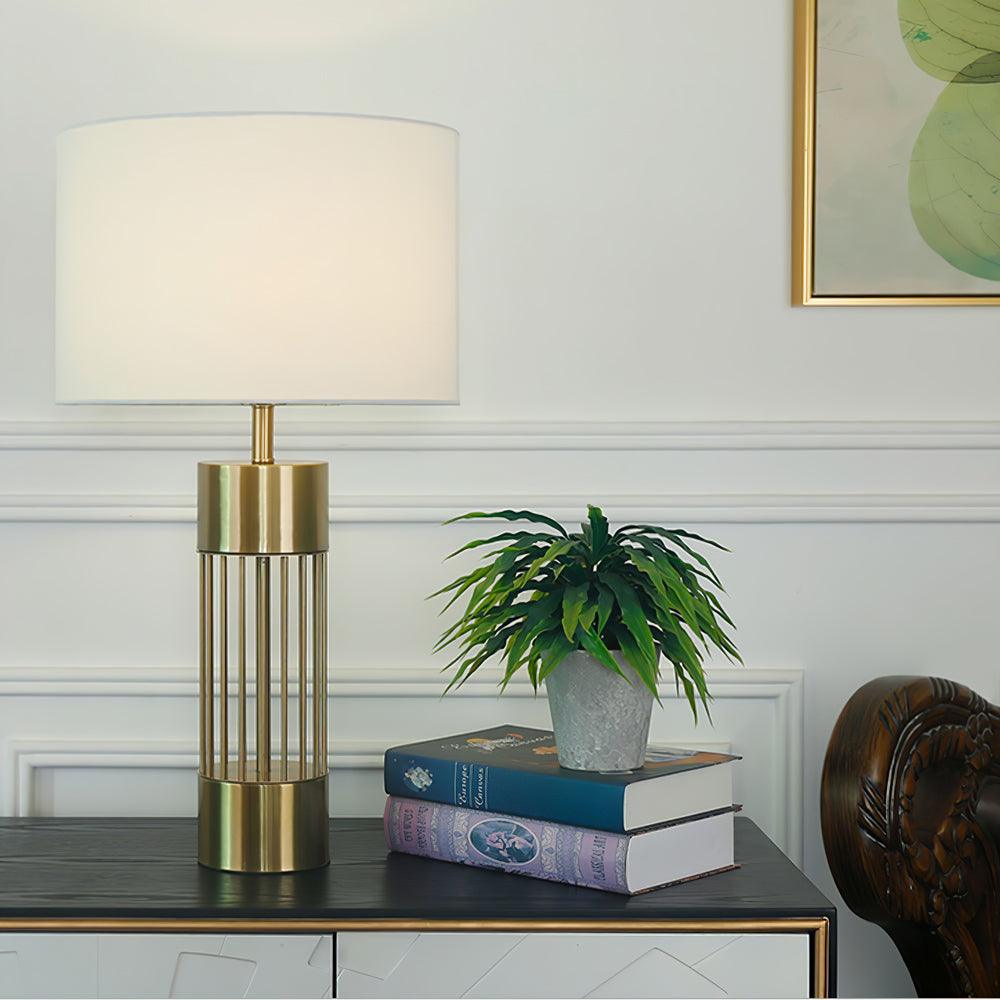 Auron Modern Fabric Table Lamp-Neutral Decor
