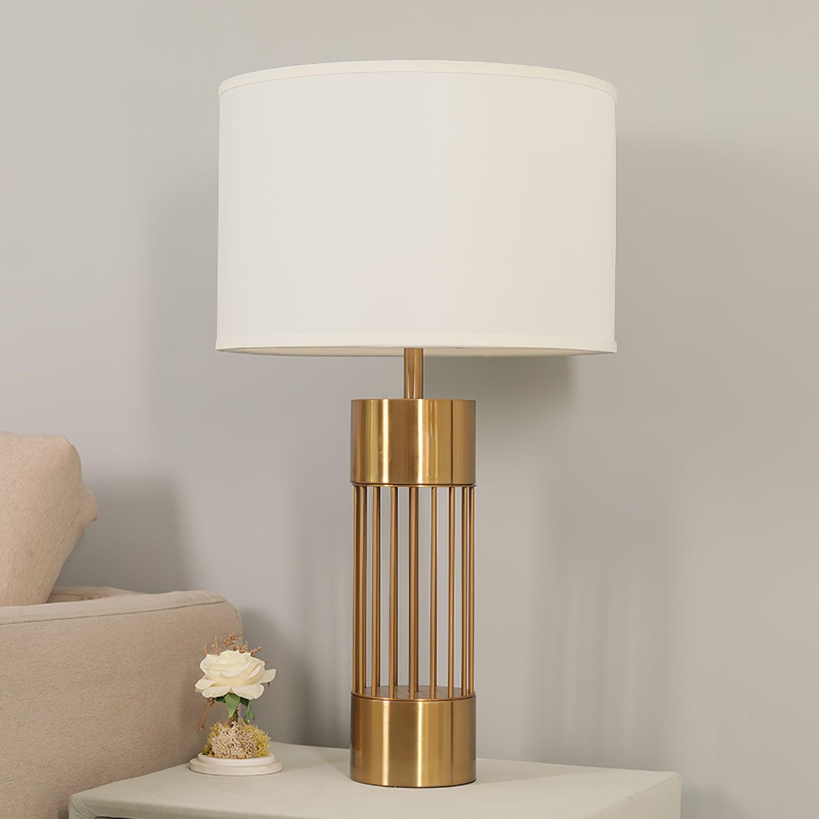 Auron Modern Fabric Table Lamp-Neutral Decor