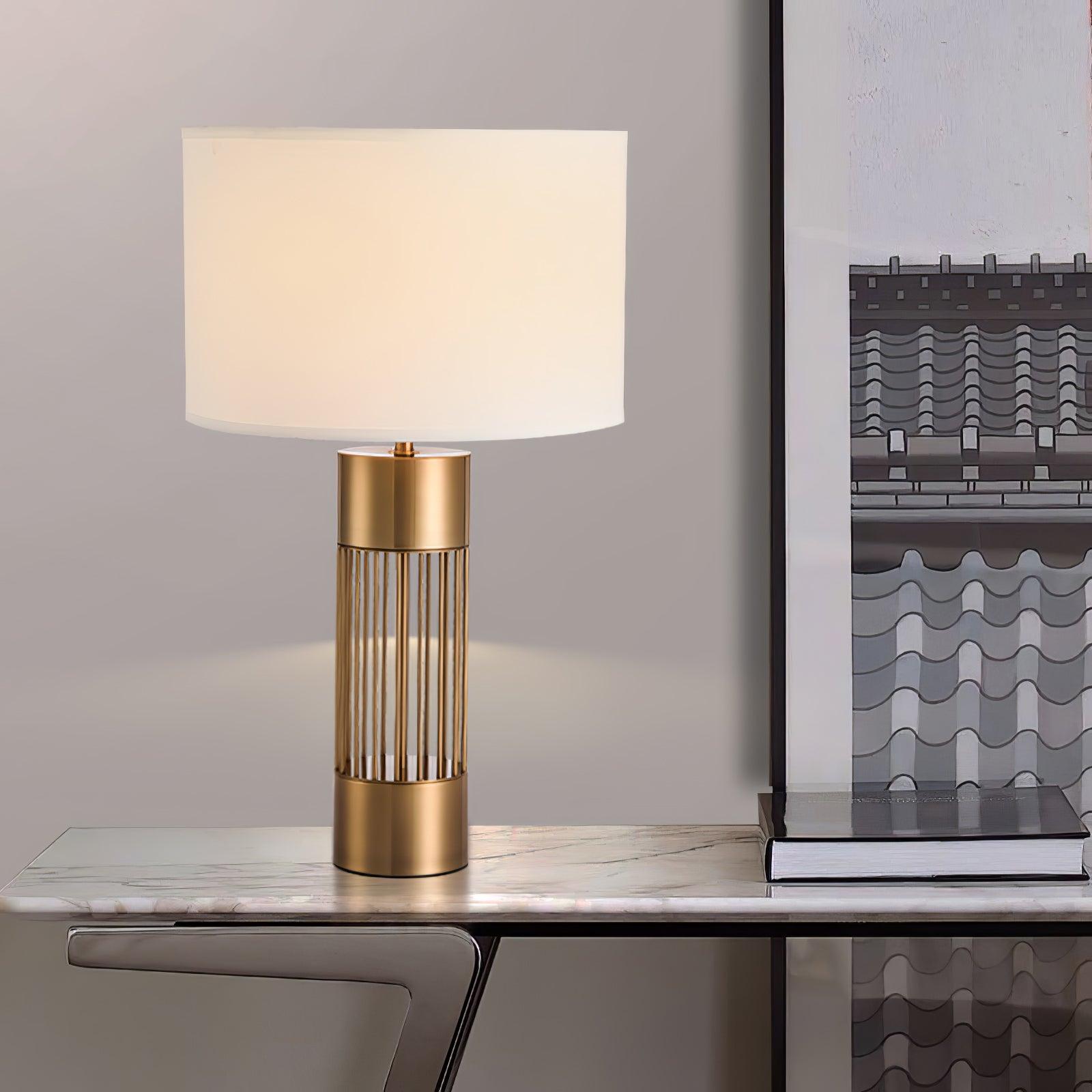 Auron Modern Fabric Table Lamp-Neutral Decor