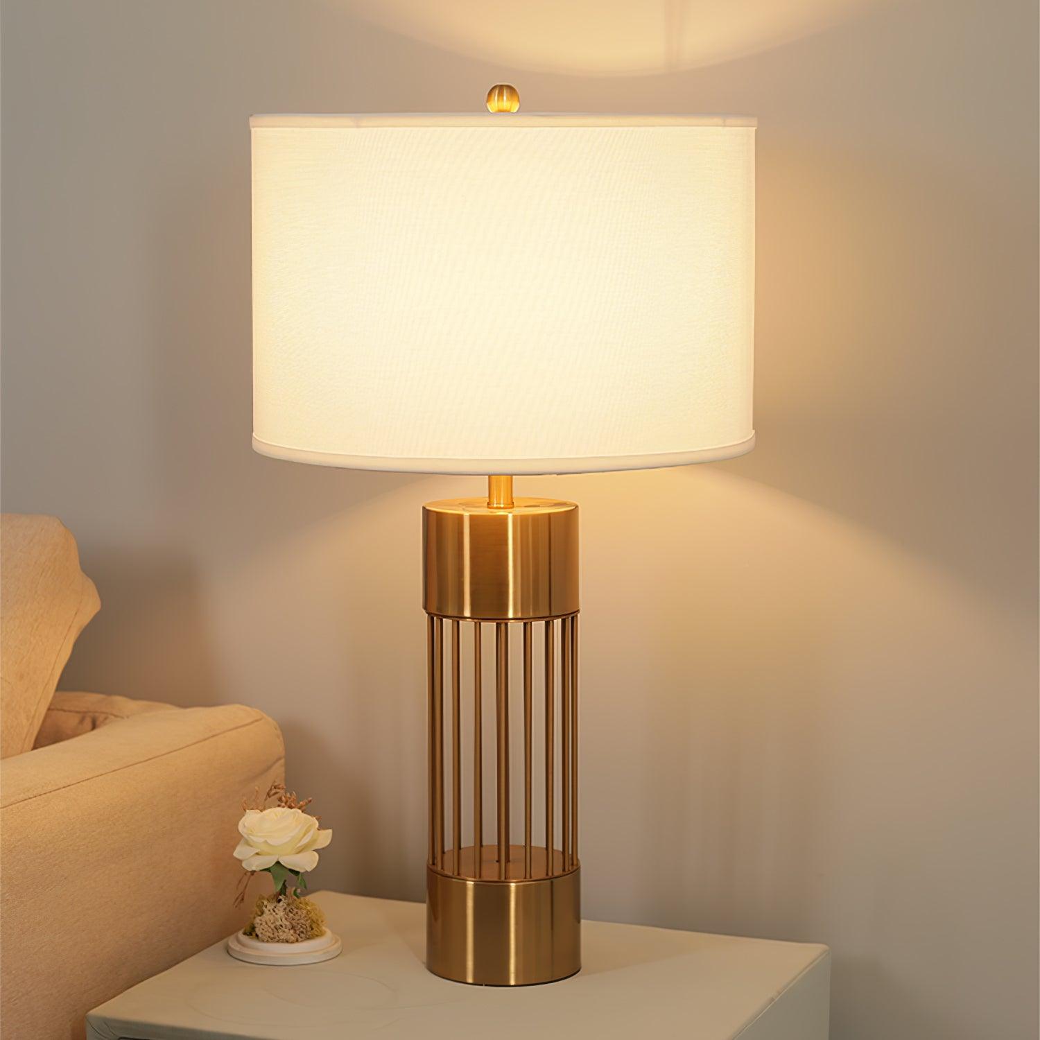 Auron Modern Fabric Table Lamp-Neutral Decor