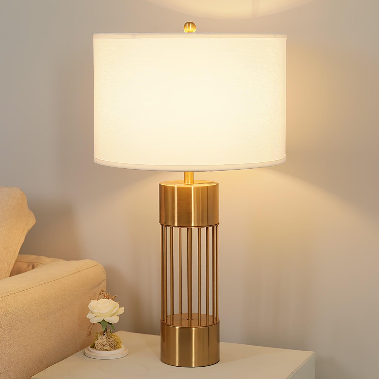 Auron Modern Fabric Table Lamp-Neutral Decor